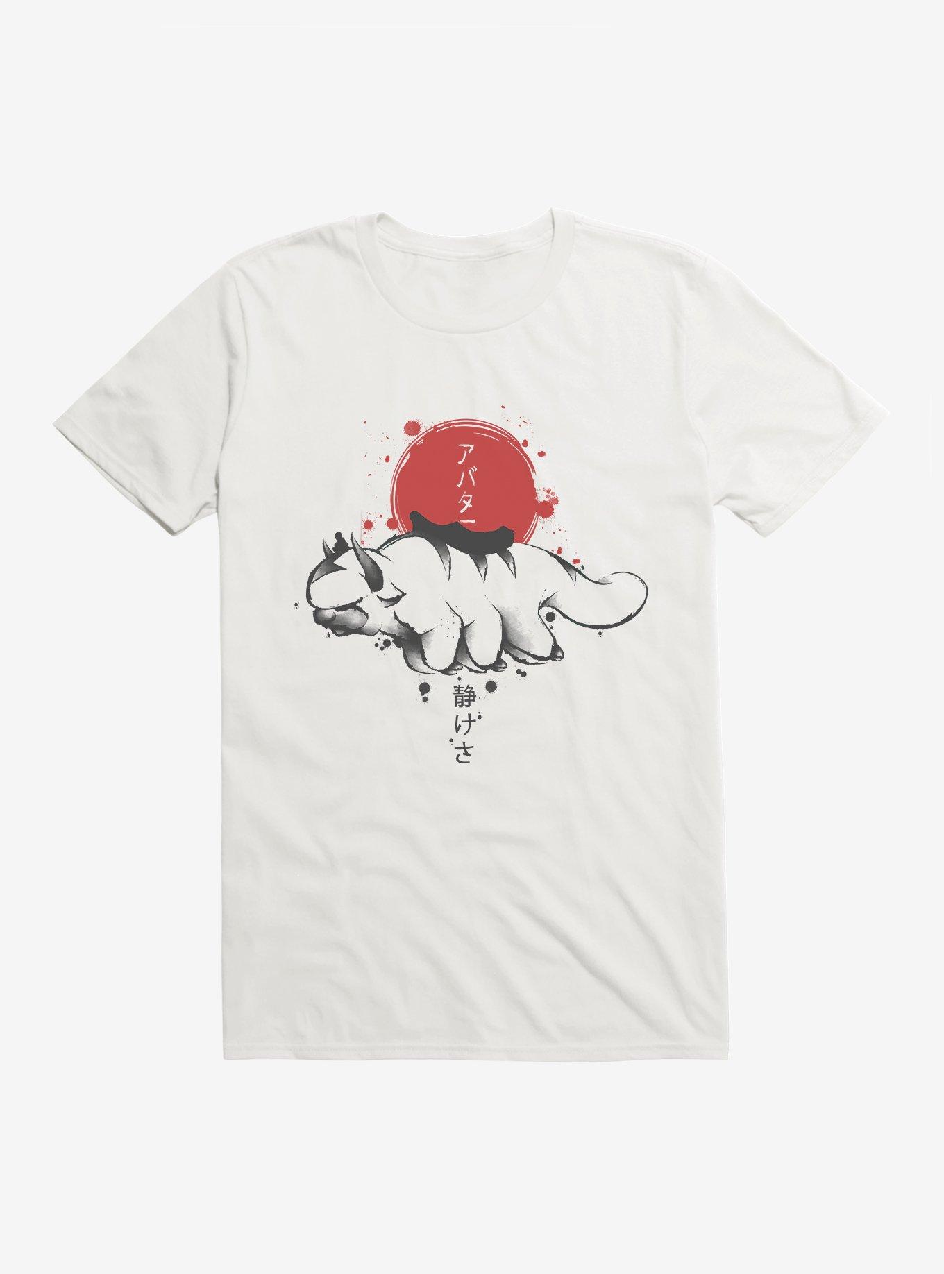 Avatar: The Last Airbender Appa Sumi-E T-Shirt, WHITE, hi-res