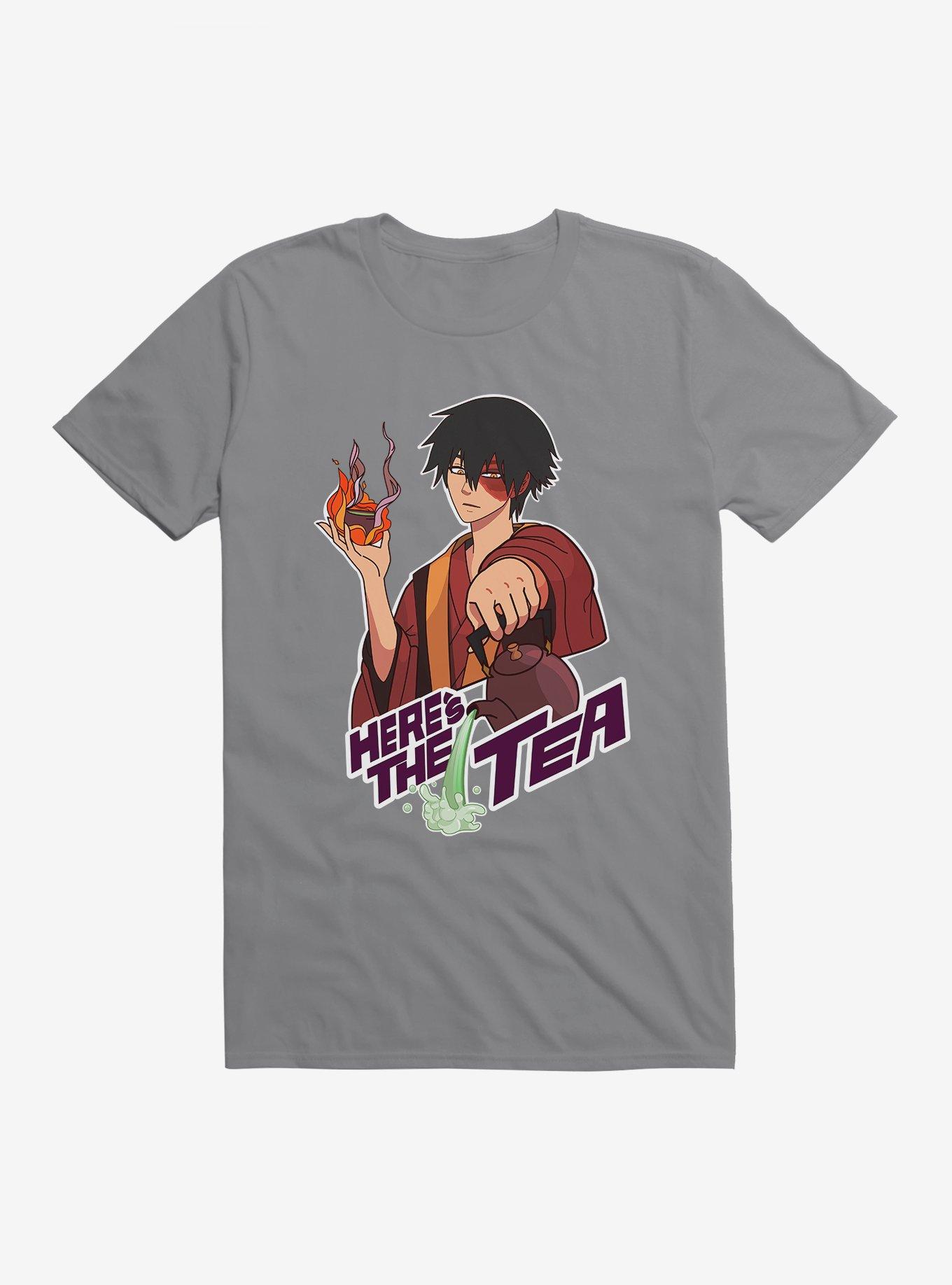 Avatar: The Last Airbender Zuko Here's The Tea T-Shirt, STORM GREY, hi-res