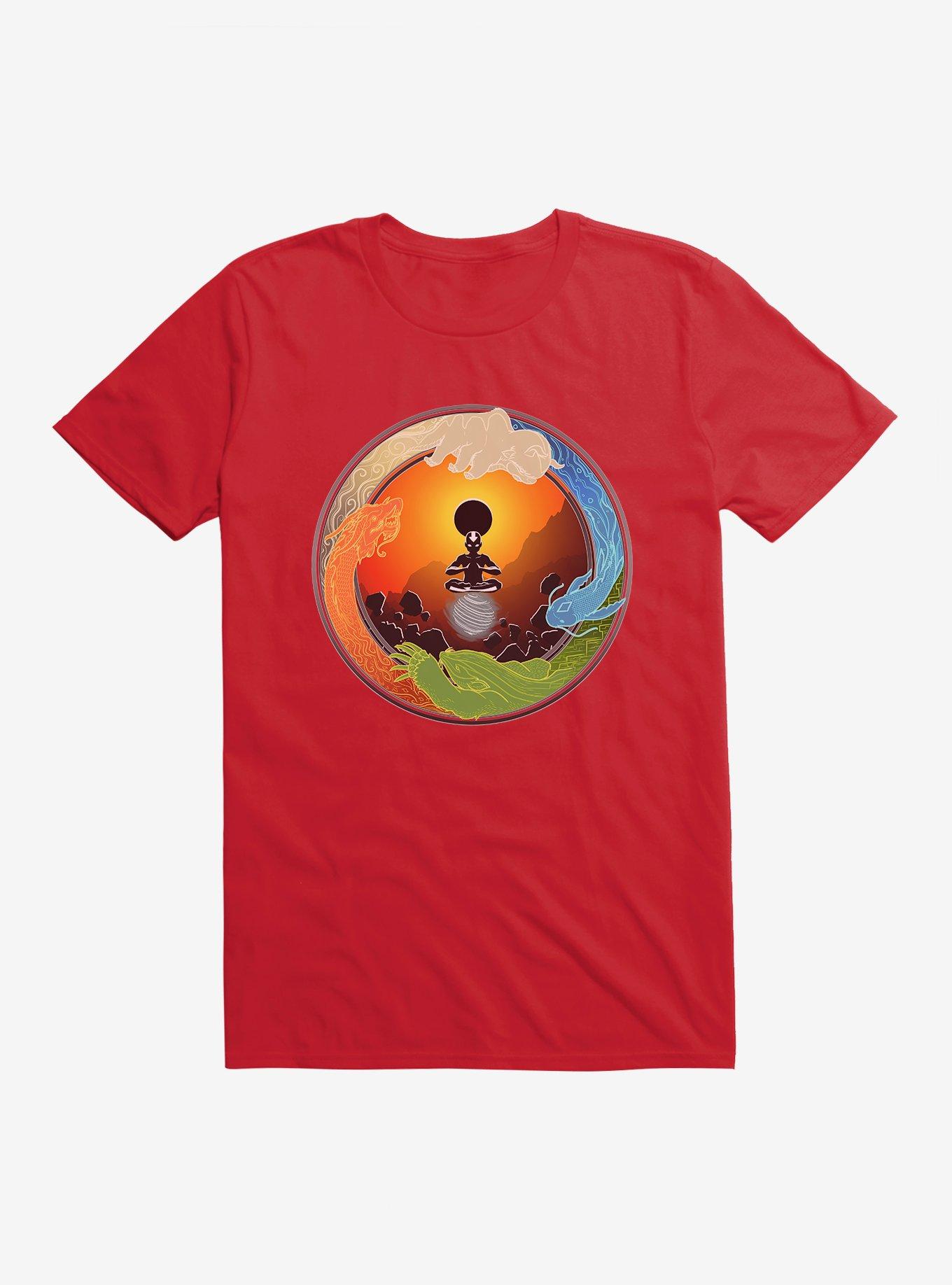 Avatar: The Last Airbender Eclipsing Balance T-Shirt, RED, hi-res