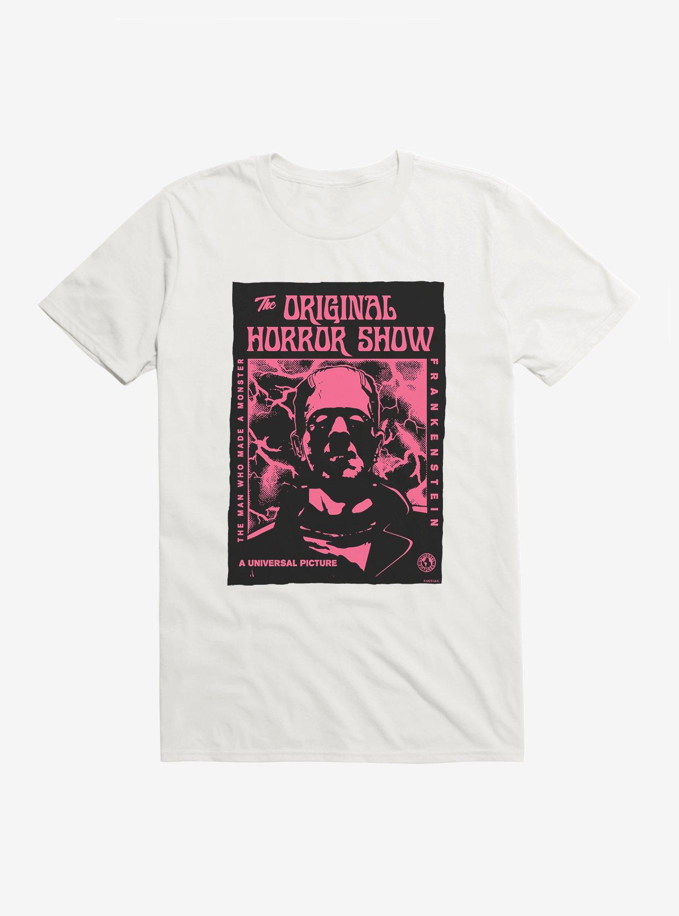 Universal Monsters Frankenstein Pink Face T-Shirt