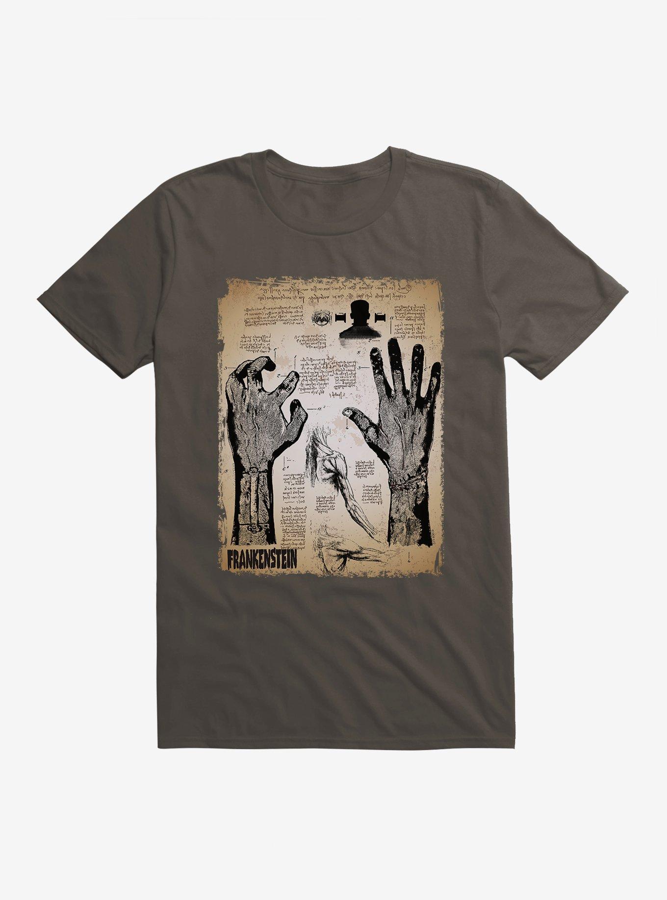 Universal Monsters Frankenstein Creation Diagram T-Shirt, , hi-res