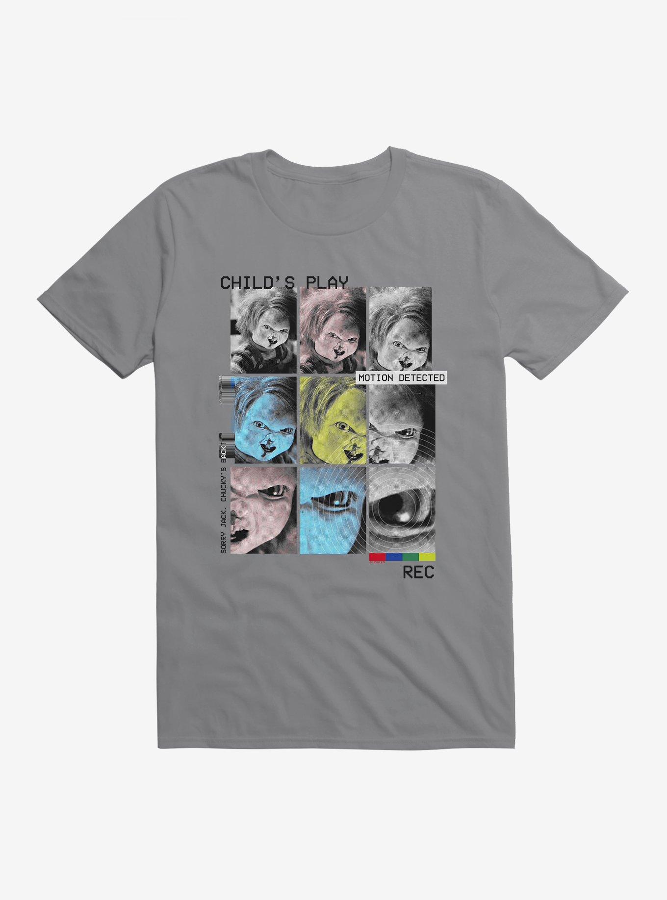Chucky Child's Play Recording T-Shirt, STORM GREY, hi-res