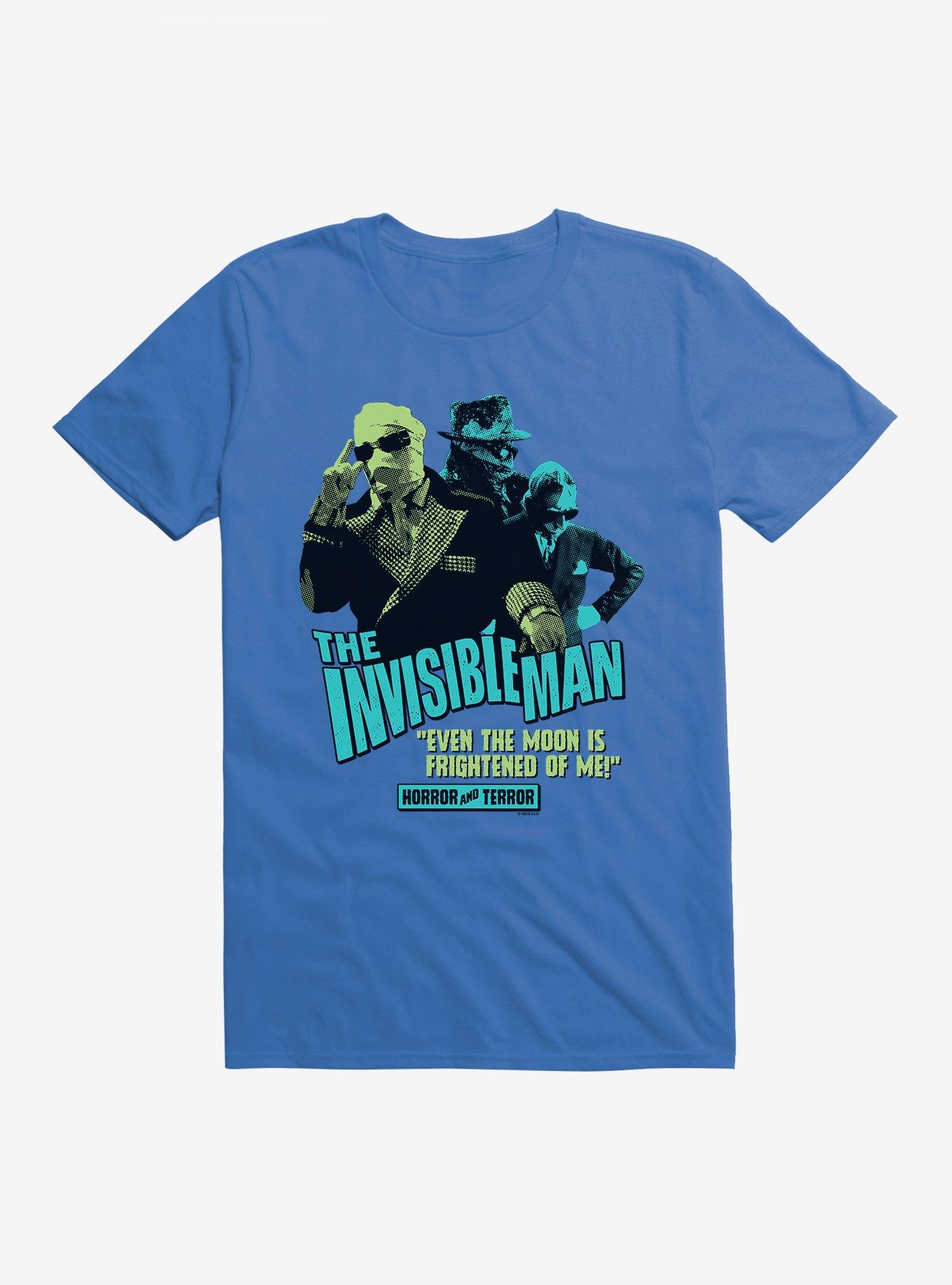 Universal Monsters The Invisible Man Neon Pop Art Movie Quote T-Shirt, , hi-res