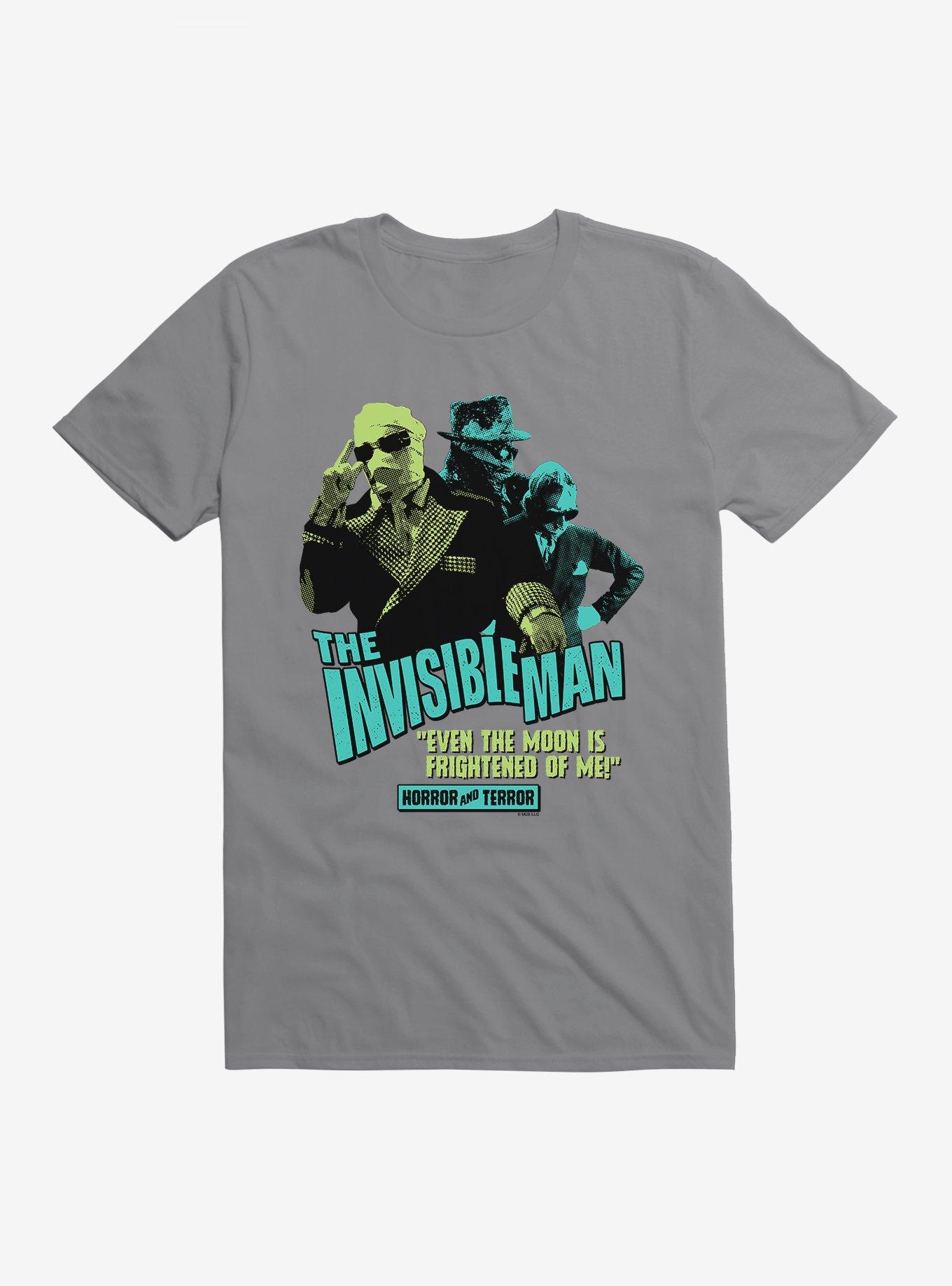 Universal Monsters The Invisible Man Neon Pop Art Movie Quote T-Shirt, , hi-res
