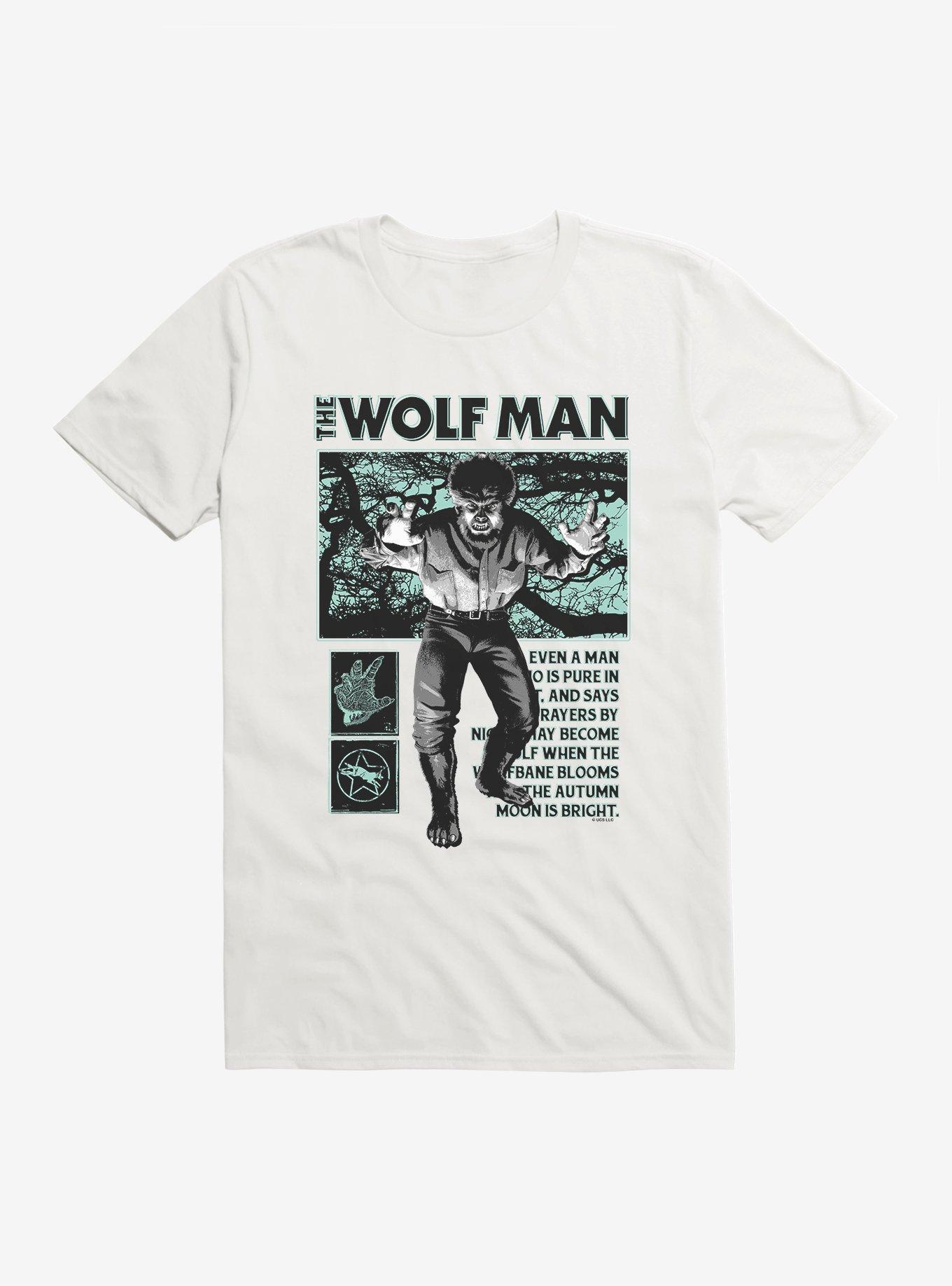 Universal Monsters The Wolf Man From Man To Beast T-Shirt, , hi-res