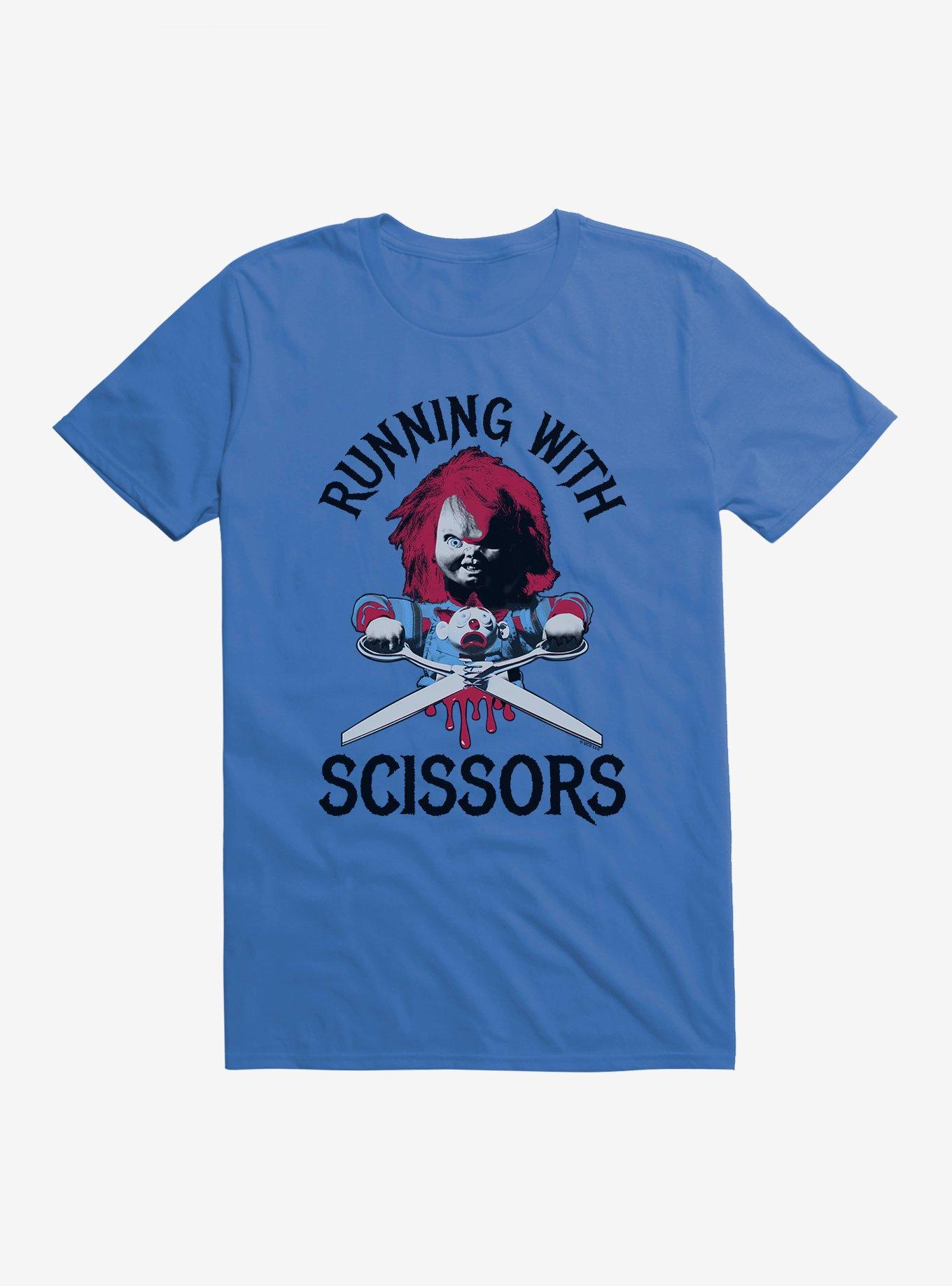Chucky Running With Scissors T-Shirt, , hi-res