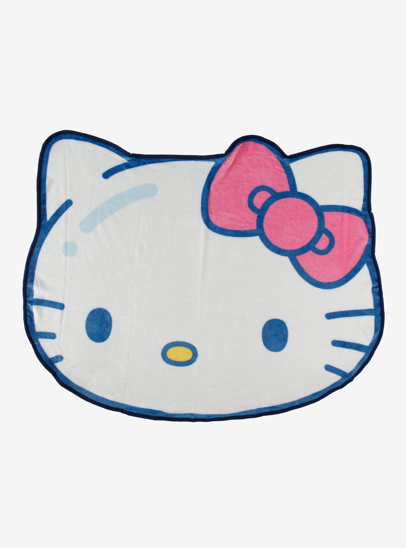 Hello Kitty Face Figural Throw Blanket | Hot Topic, image size:1360x1836