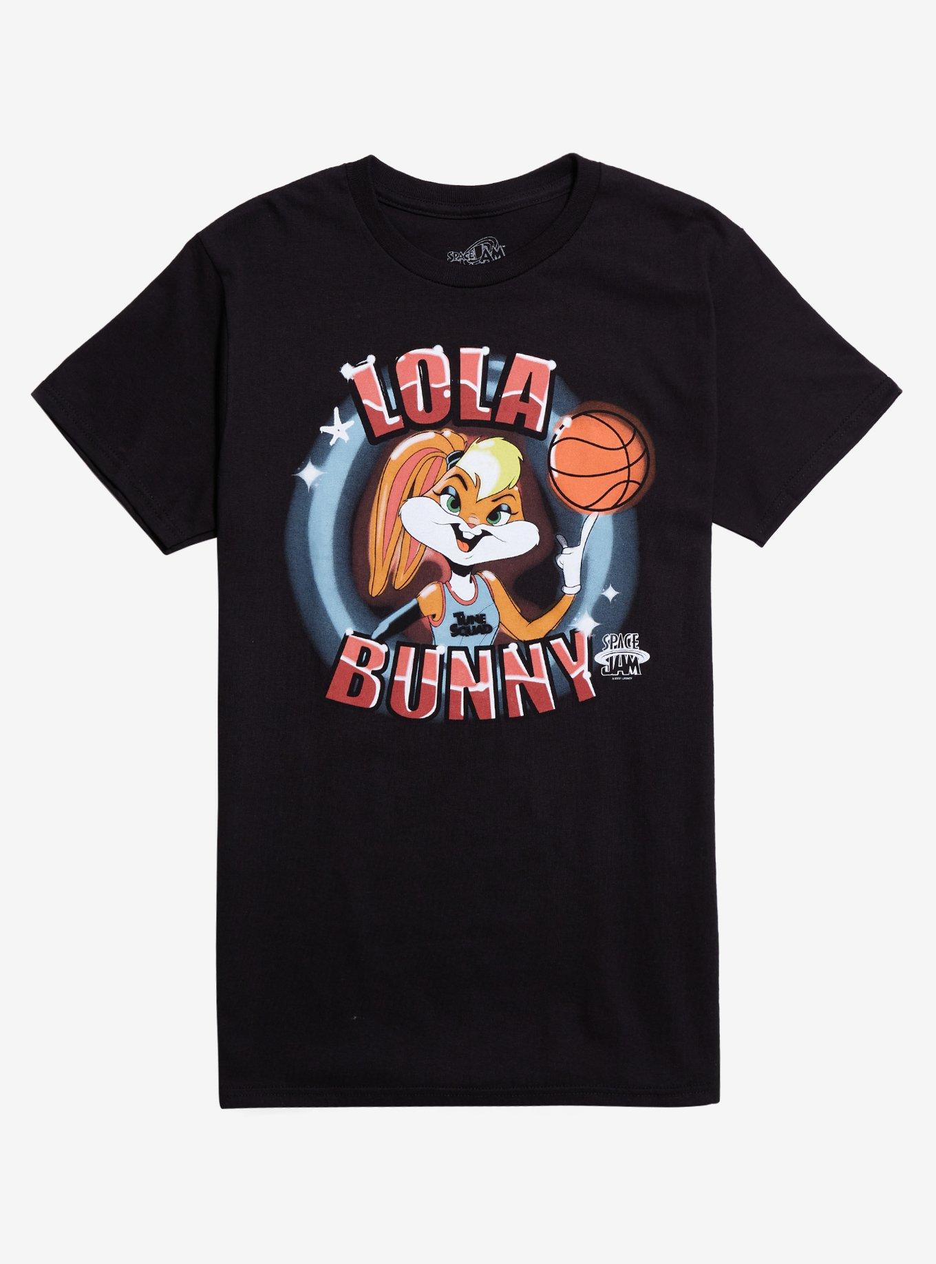 Space Jam Lola Bunny Airbrush Boyfriend Fit Girls T-Shirt, , hi-res