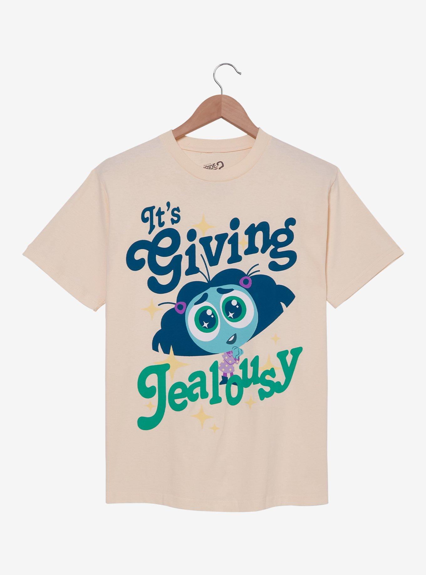 Disney Pixar Inside Out 2 Envy It's Giving Jealousy T-Shirt — BoxLunch Exclusive, NATURAL, hi-res