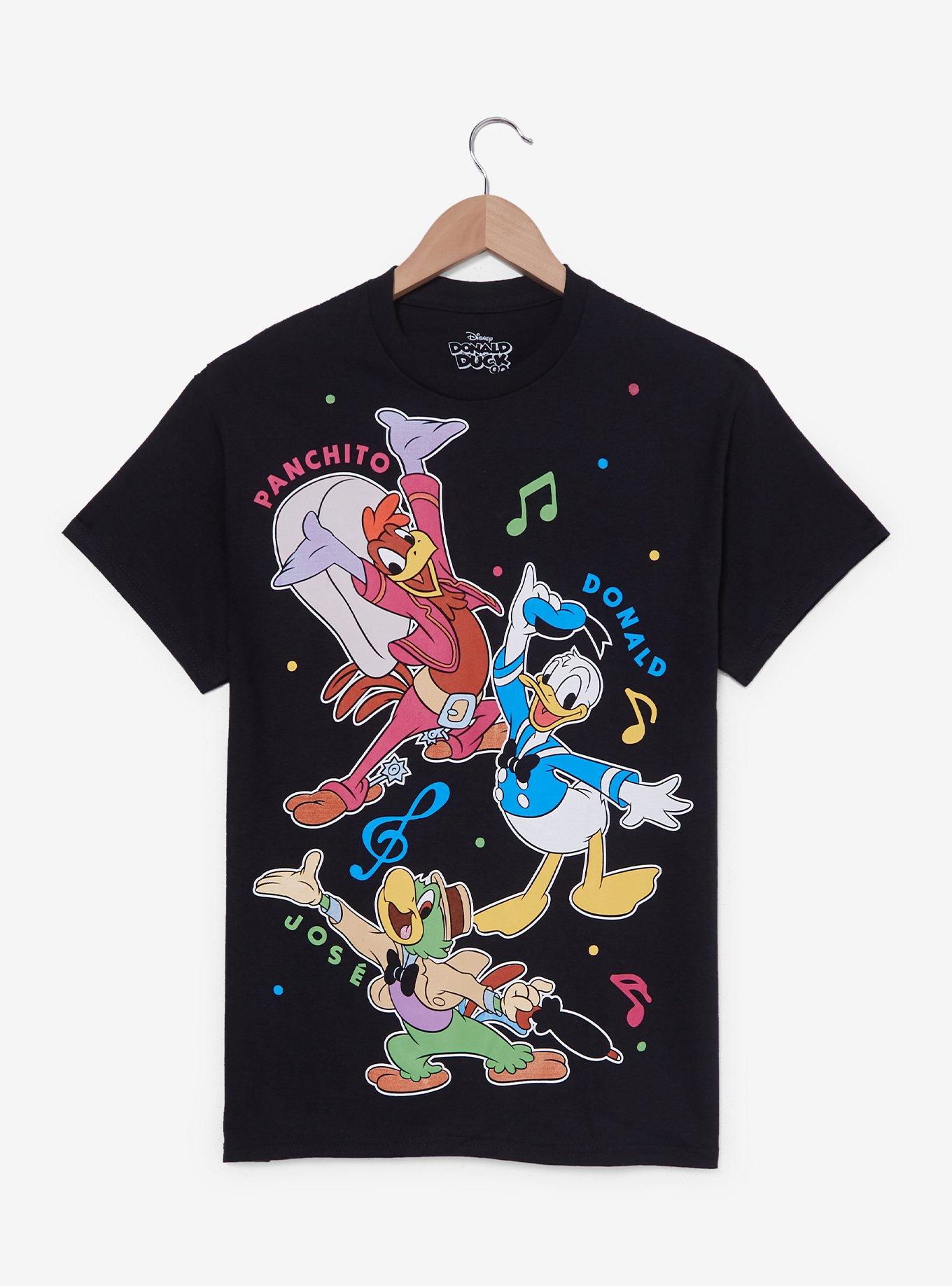 Disney The Three Caballeros Group Portrait T-Shirt - BoxLunch Exclusive, BLACK, hi-res