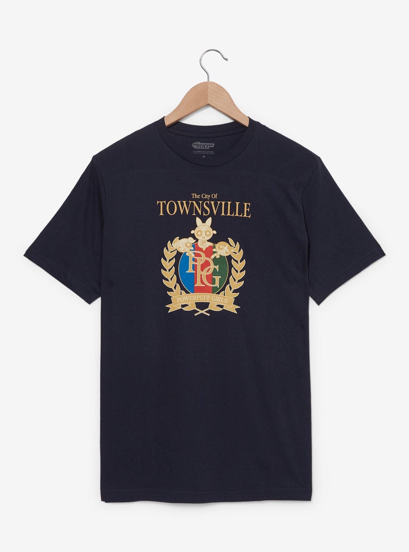 The Powerpuff Girls Townsville Crest T-Shirt — BoxLunch Exclusive, , hi-res