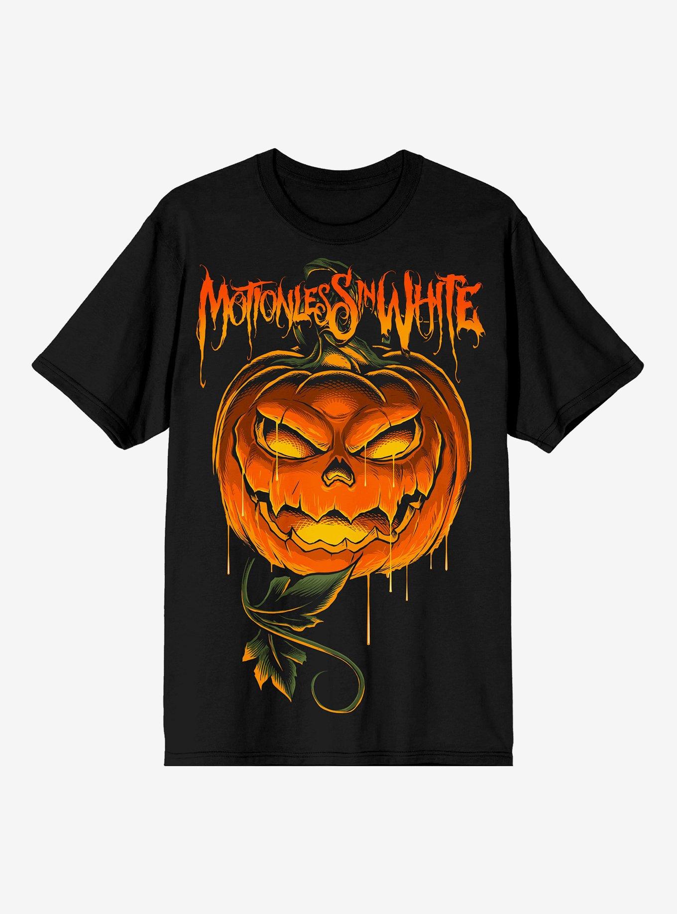 Motionless In White Creepy Pumpkin T-Shirt, BLACK, hi-res