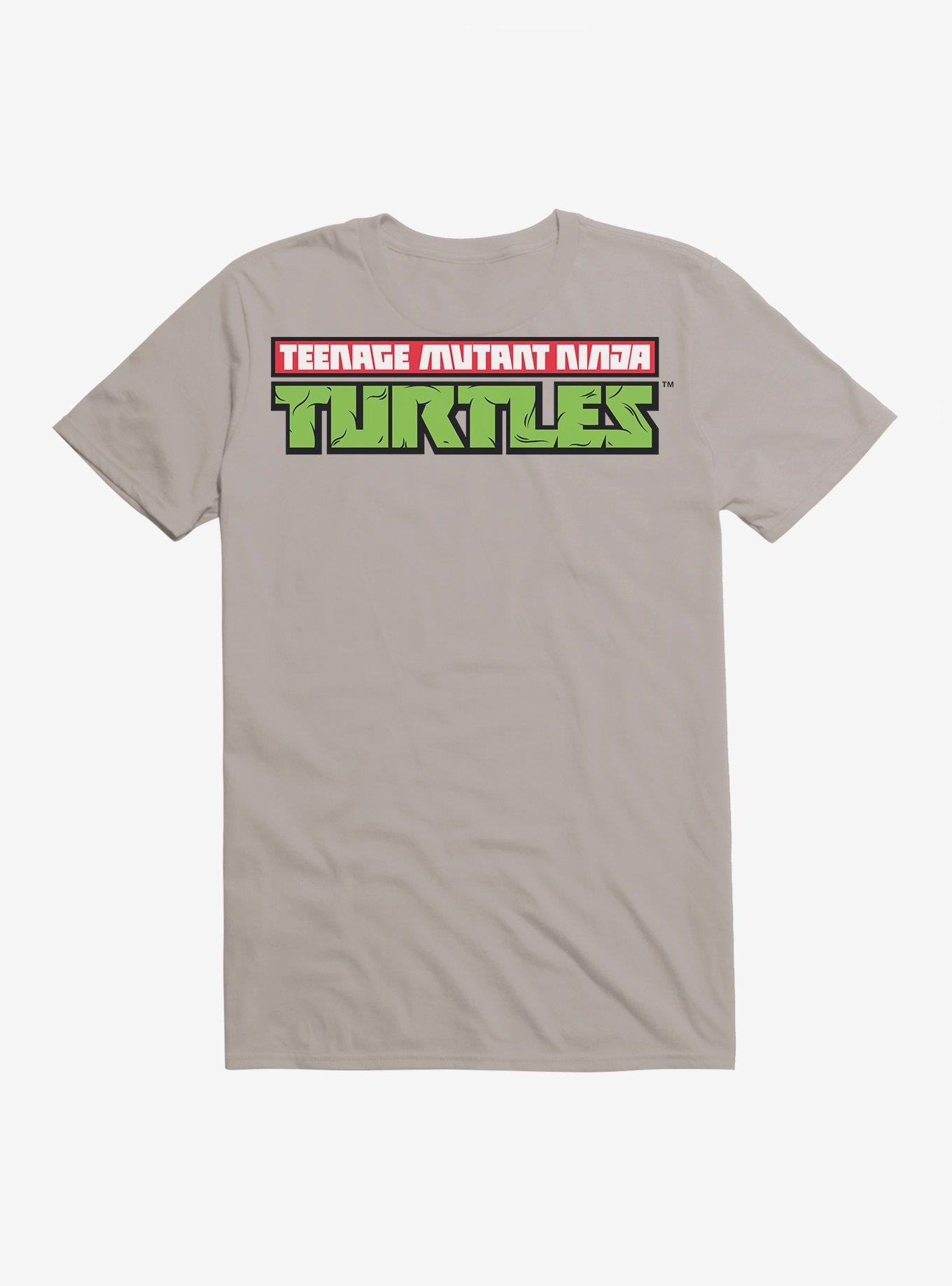 Teenage Mutant Ninja Turtles Original Title Font Grey T-Shirt, , hi-res