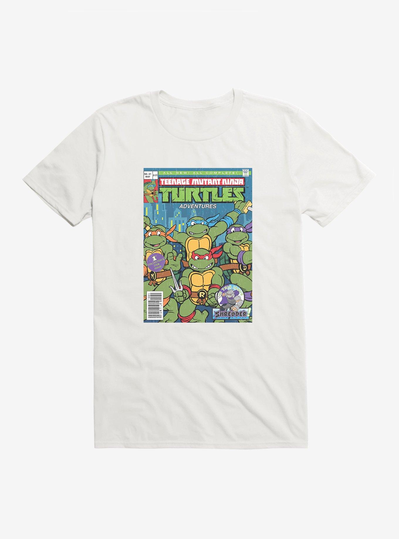 Teenage Mutant Ninja Turtles Adventures Comic Book Group Cover T-Shirt