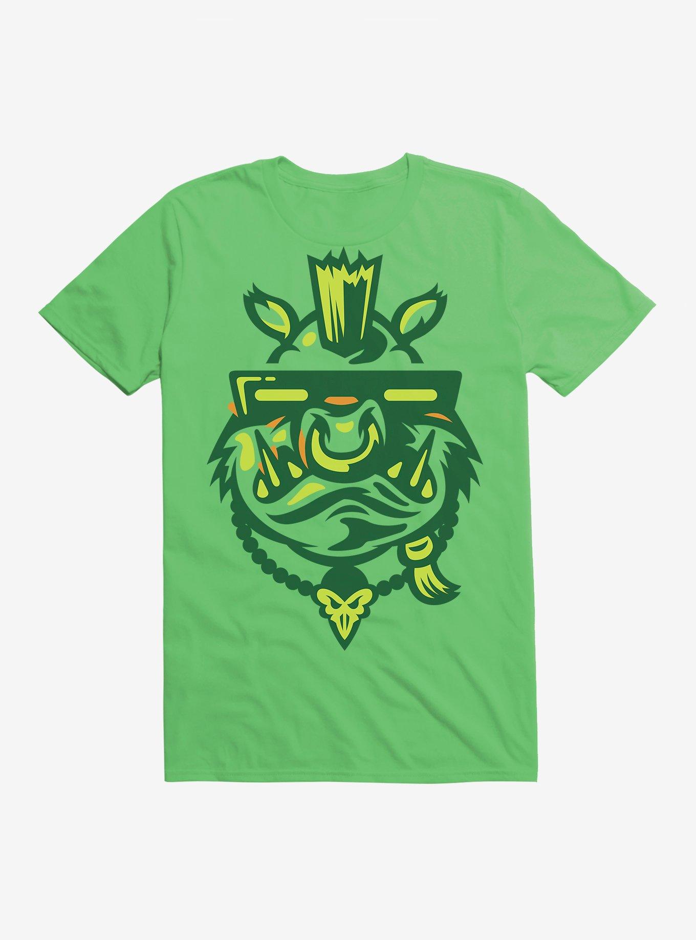 Teenage Mutant Ninja Turtles Bebop Patch Face Kelly Green T-Shirt, KELLY, hi-res