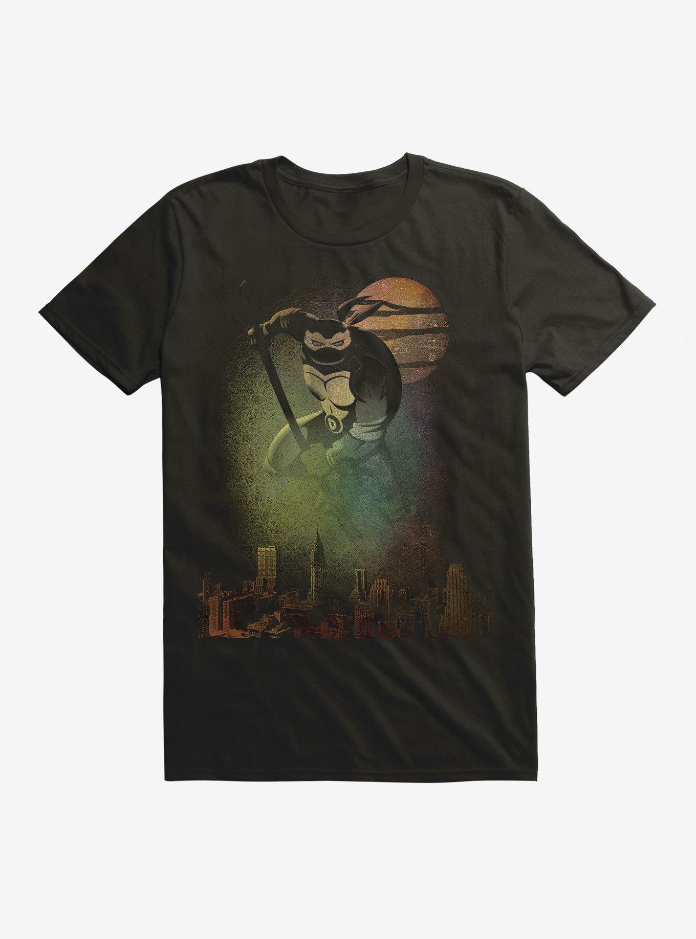 Teenage Mutant Ninja Turtles Donatello Protects The City Spray Paint Black T-Shirt, BLACK, hi-res