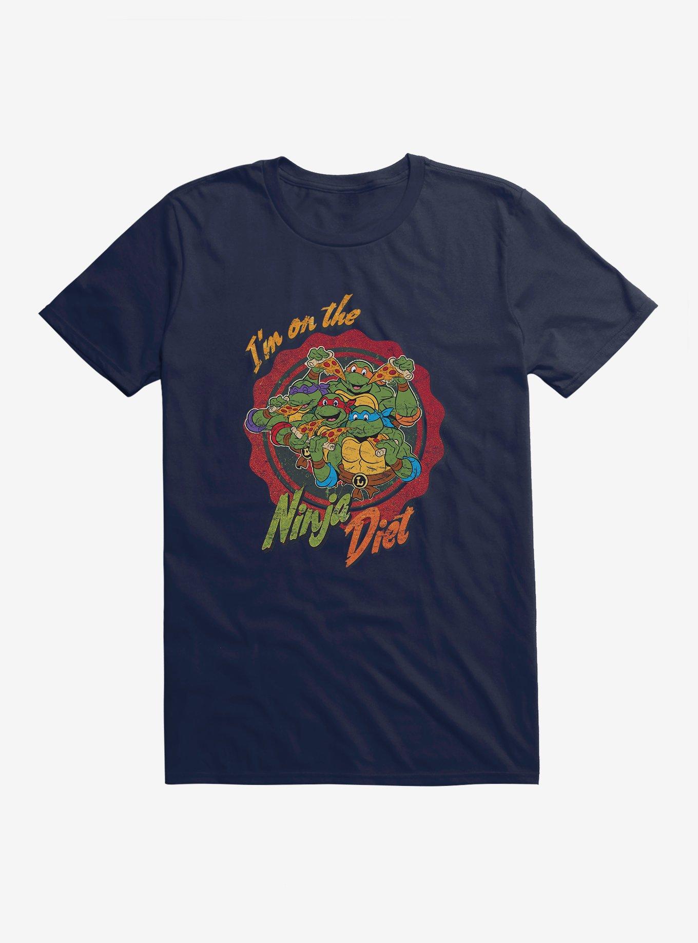 Teenage Mutant Ninja Turtles I'm On The Diet Group Pizza T-Shirt