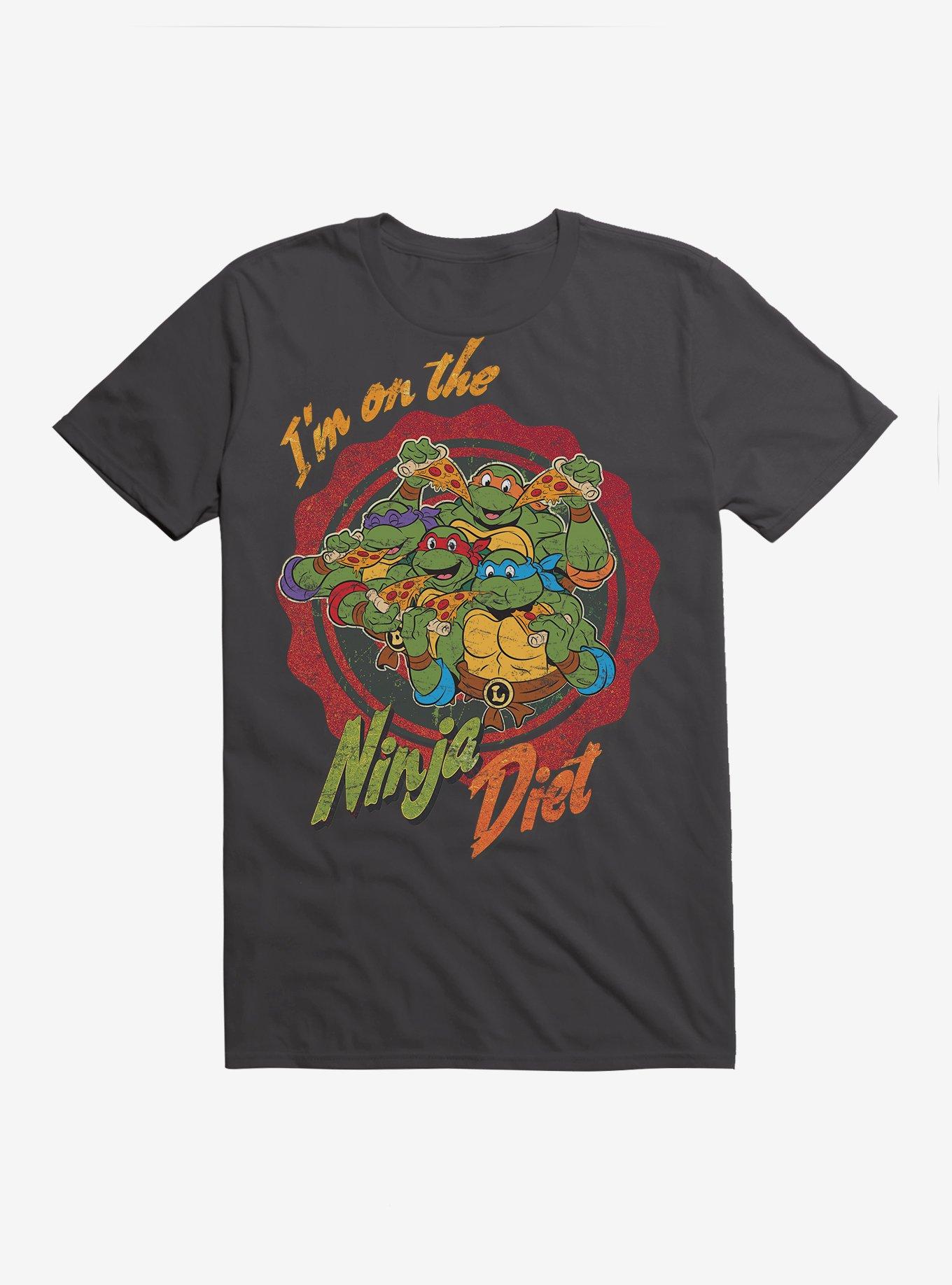 Teenage Mutant Ninja Turtles I'm On The Ninja Diet Group Pizza T-Shirt, , hi-res