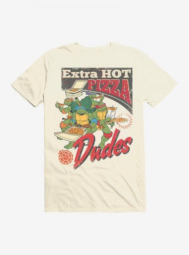 Teenage Mutant Ninja Turtles Extra Hot Pizza T-Shirt - BEIGETAN