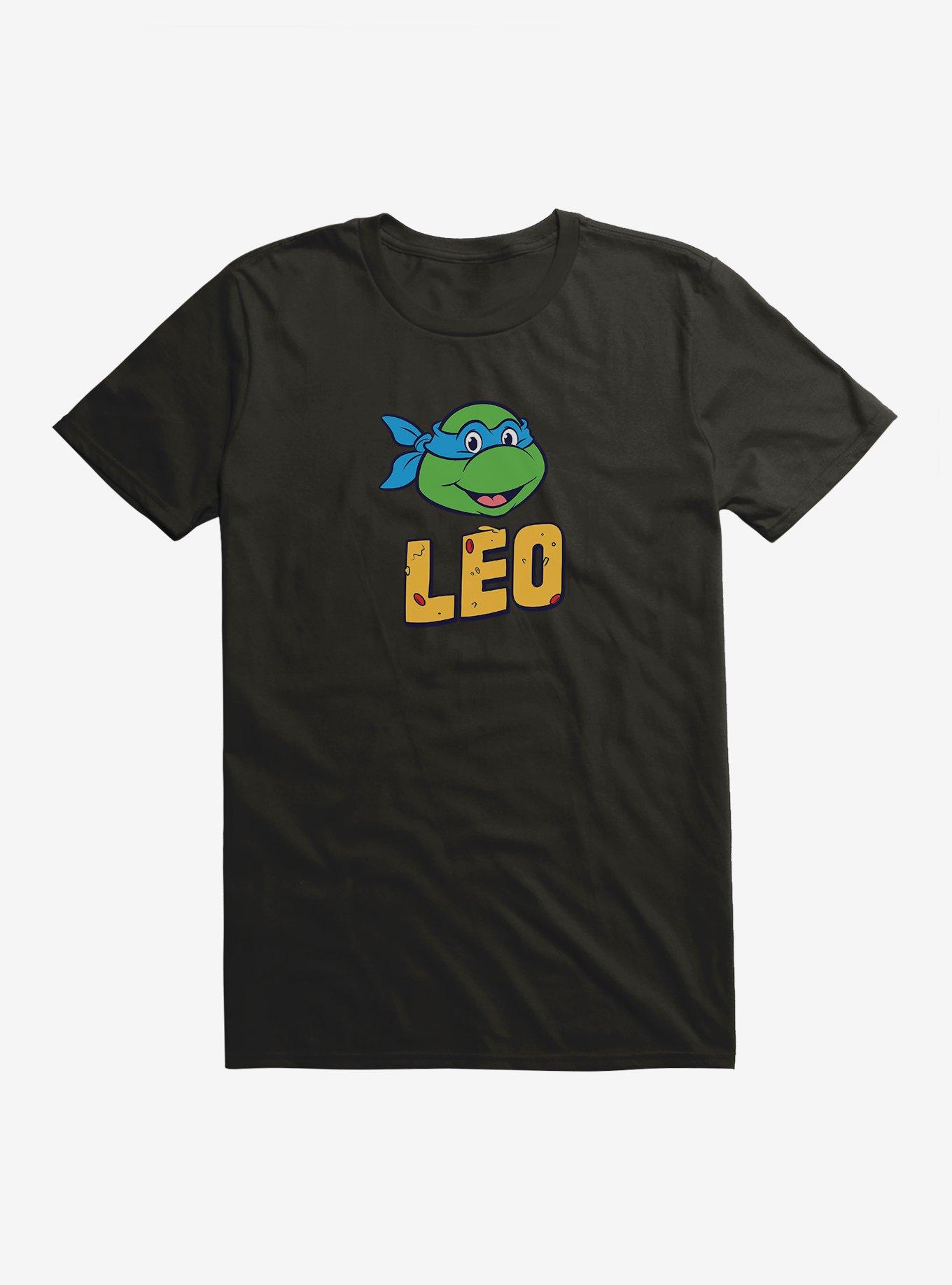 Teenage Mutant Ninja Turtles Leo Face Pizza Name T-Shirt, , hi-res