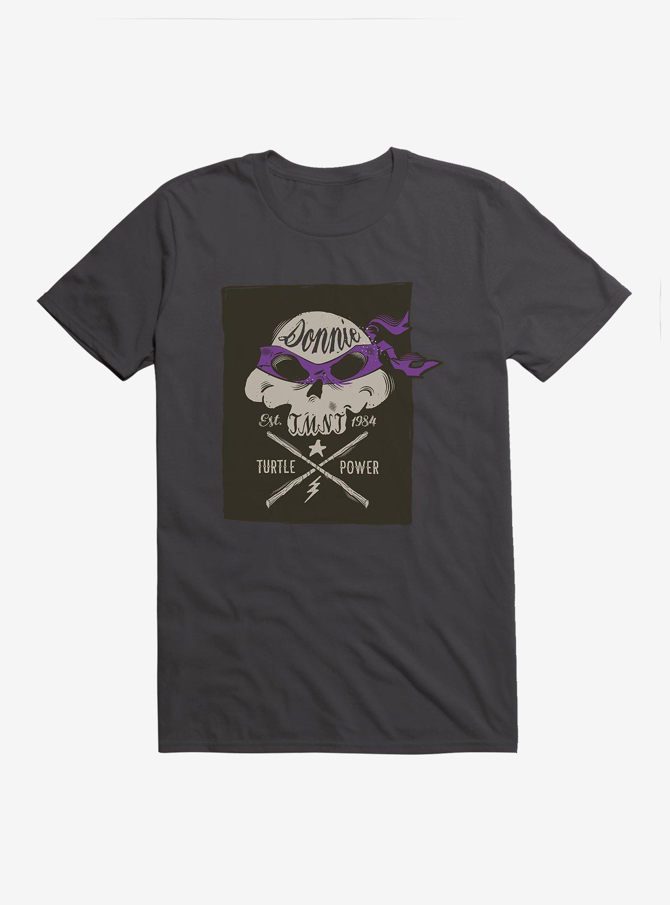 Teenage Mutant Ninja Turtles Donatello Bandana Skull And Weapons T-Shirt, HEAVY METAL, hi-res