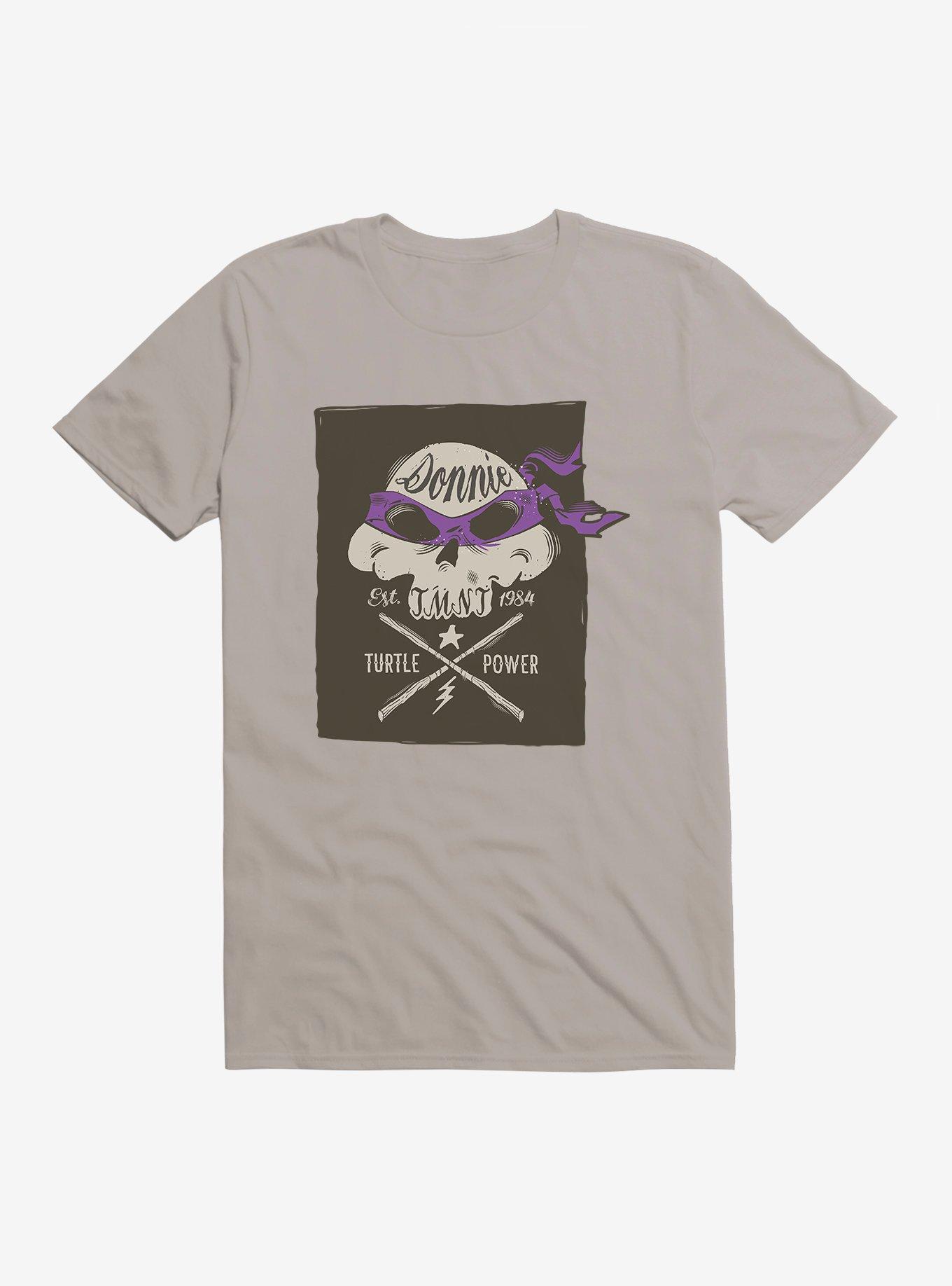 Teenage Mutant Ninja Turtles Donatello Bandana Skull And Weapons T-Shirt, LIGHT GREY, hi-res