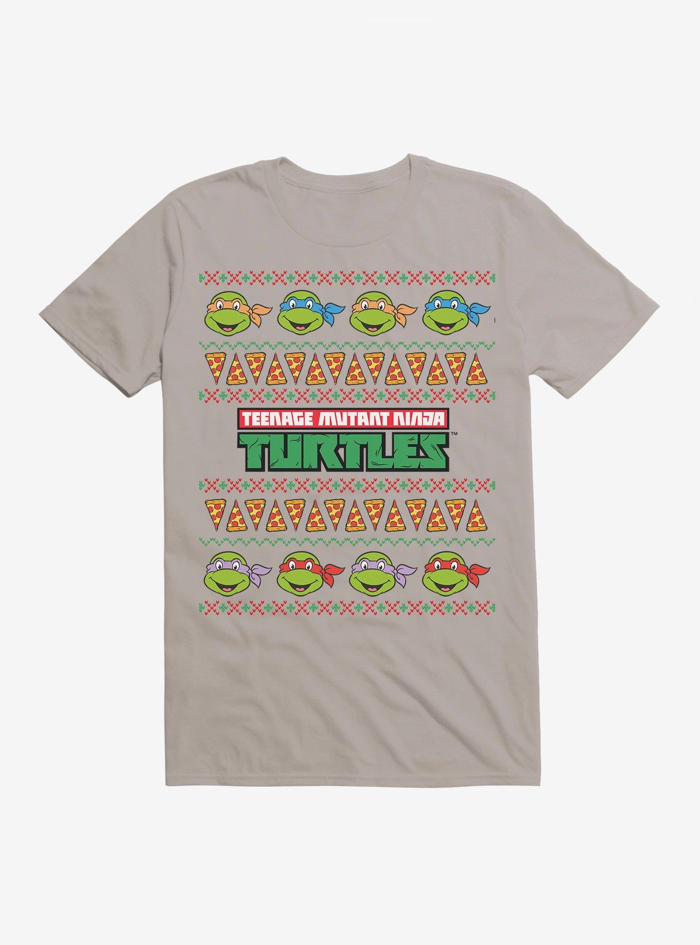 Teenage Mutant Ninja Turtles Ugly Christmas Sweater T-Shirt, LIGHT GREY, hi-res