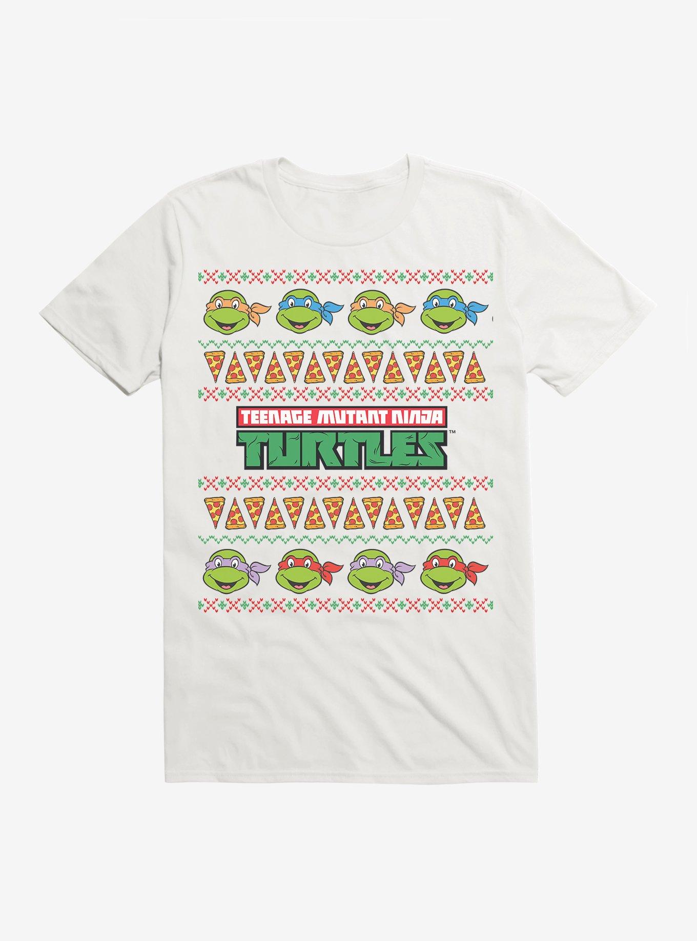 Teenage Mutant Ninja Turtles Ugly Christmas Sweater T-Shirt, WHITE, hi-res