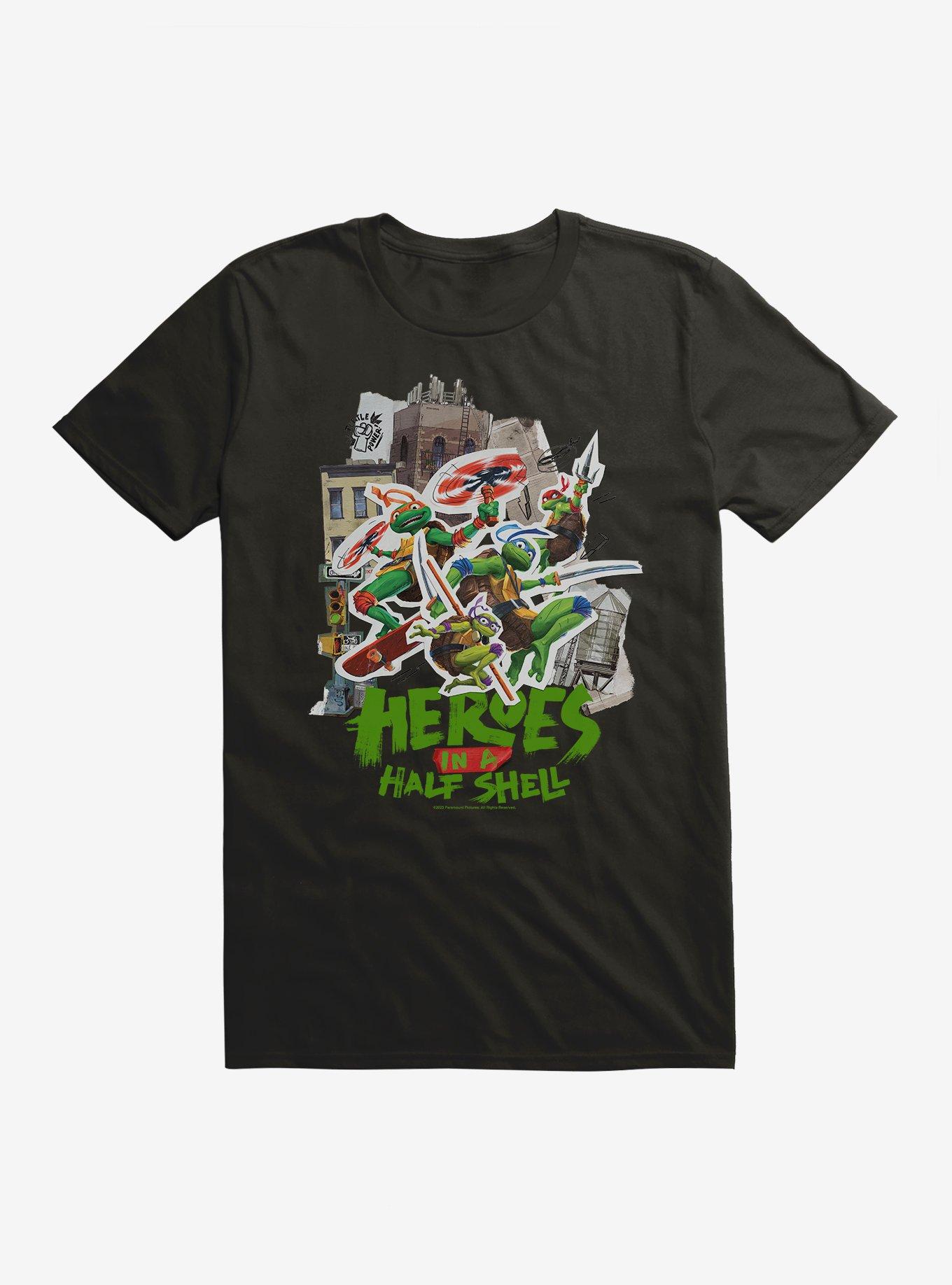Teenage Mutant Ninja Turtles: Mutant Mayhem Heroes In A Half Shell T-Shirt, BLACK, hi-res view 1