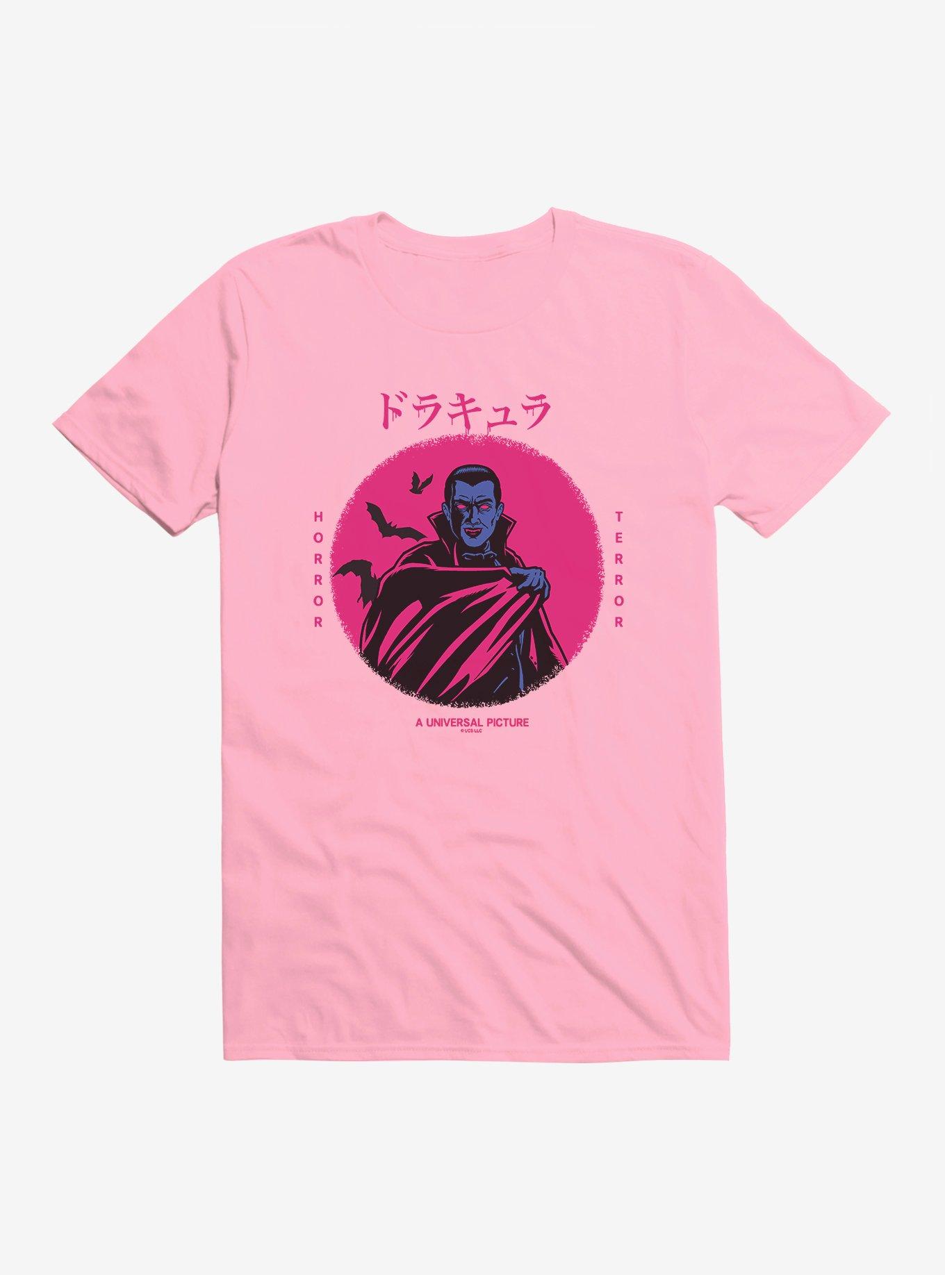 Dracula Horror Terror T-Shirt, CHARITY PINK, hi-res