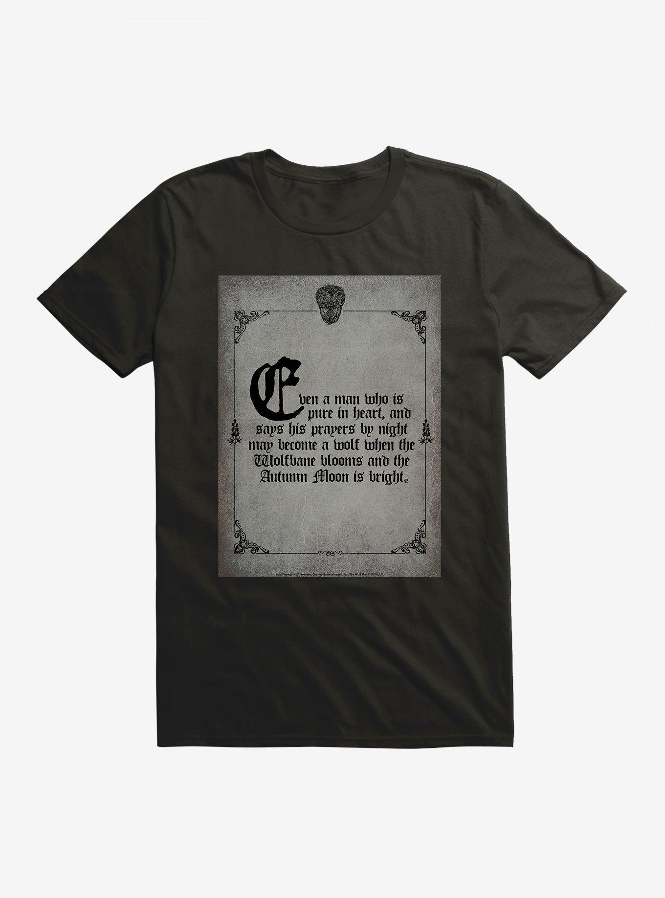 The Wolf Man Pure In Heart T-Shirt, BLACK, hi-res
