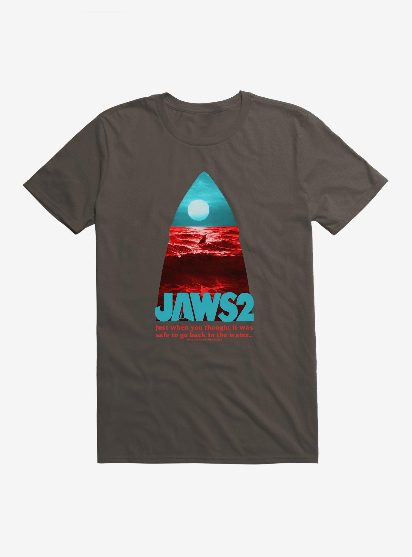 Jaws 2 Silhouette Image T-Shirt, SMOKE, hi-res