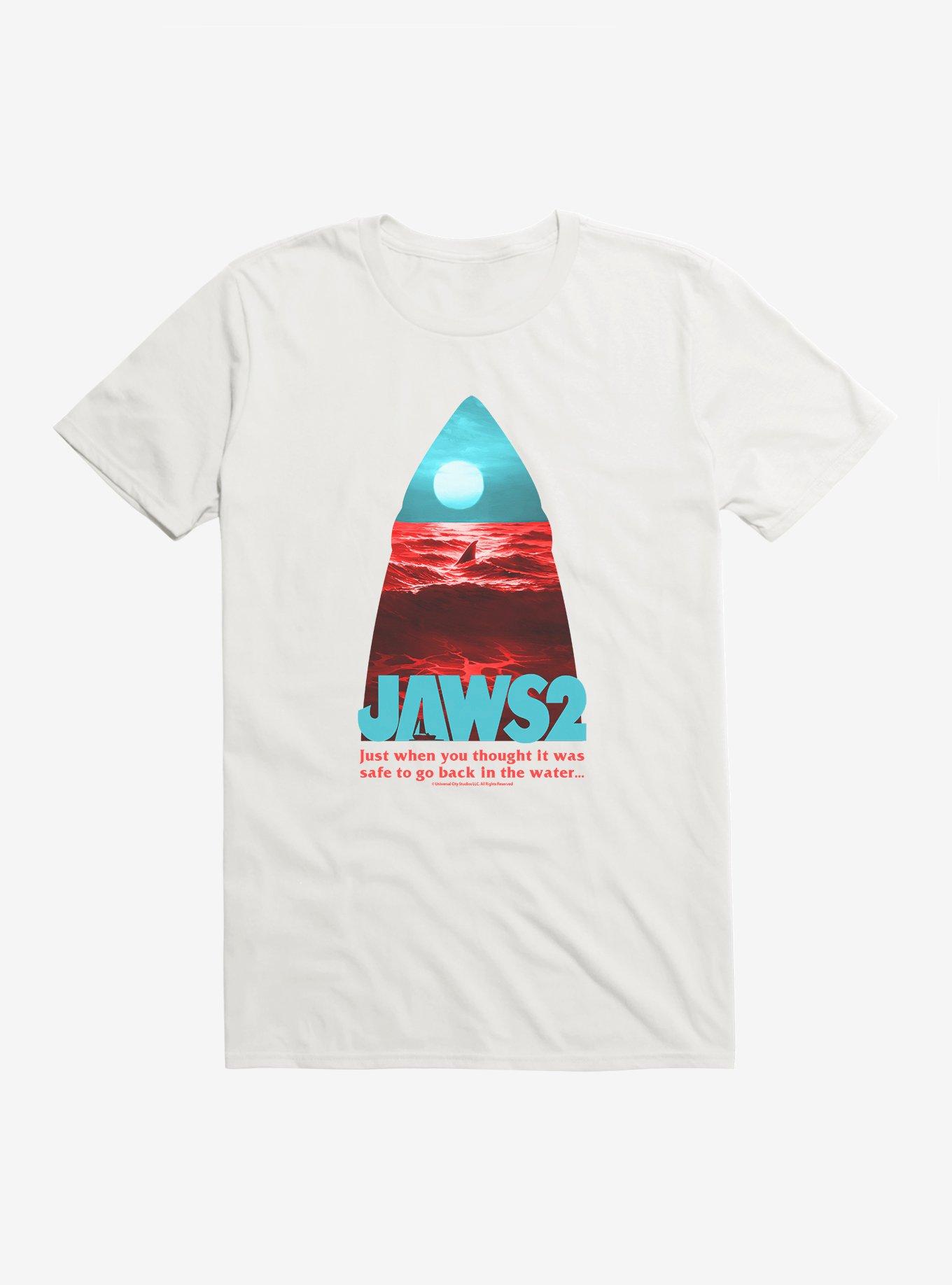 Jaws 2 Silhouette Image T-Shirt, WHITE, hi-res