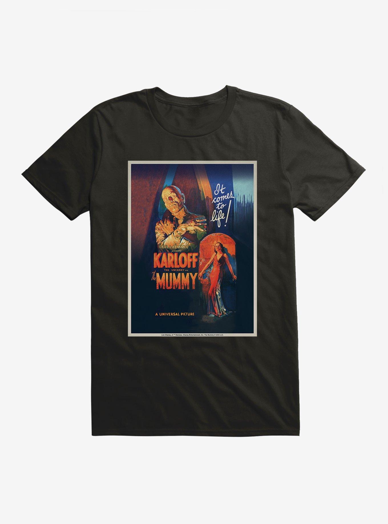 Universal Monsters The Mummy Laemmle Movie Poster T-Shirt, , hi-res