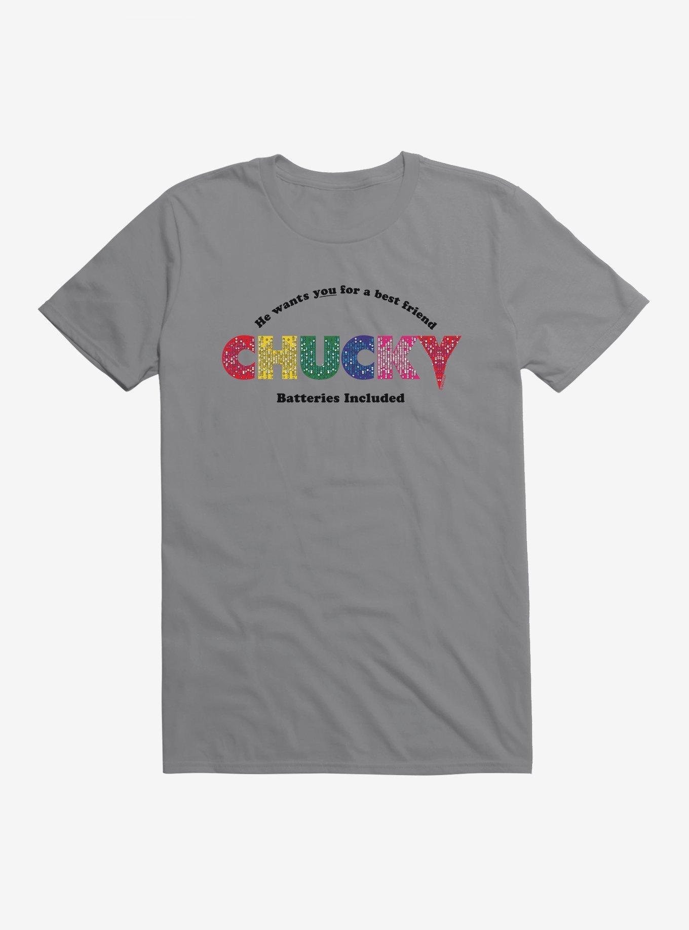 Chucky Batteries Included T-Shirt, STORM GREY, hi-res