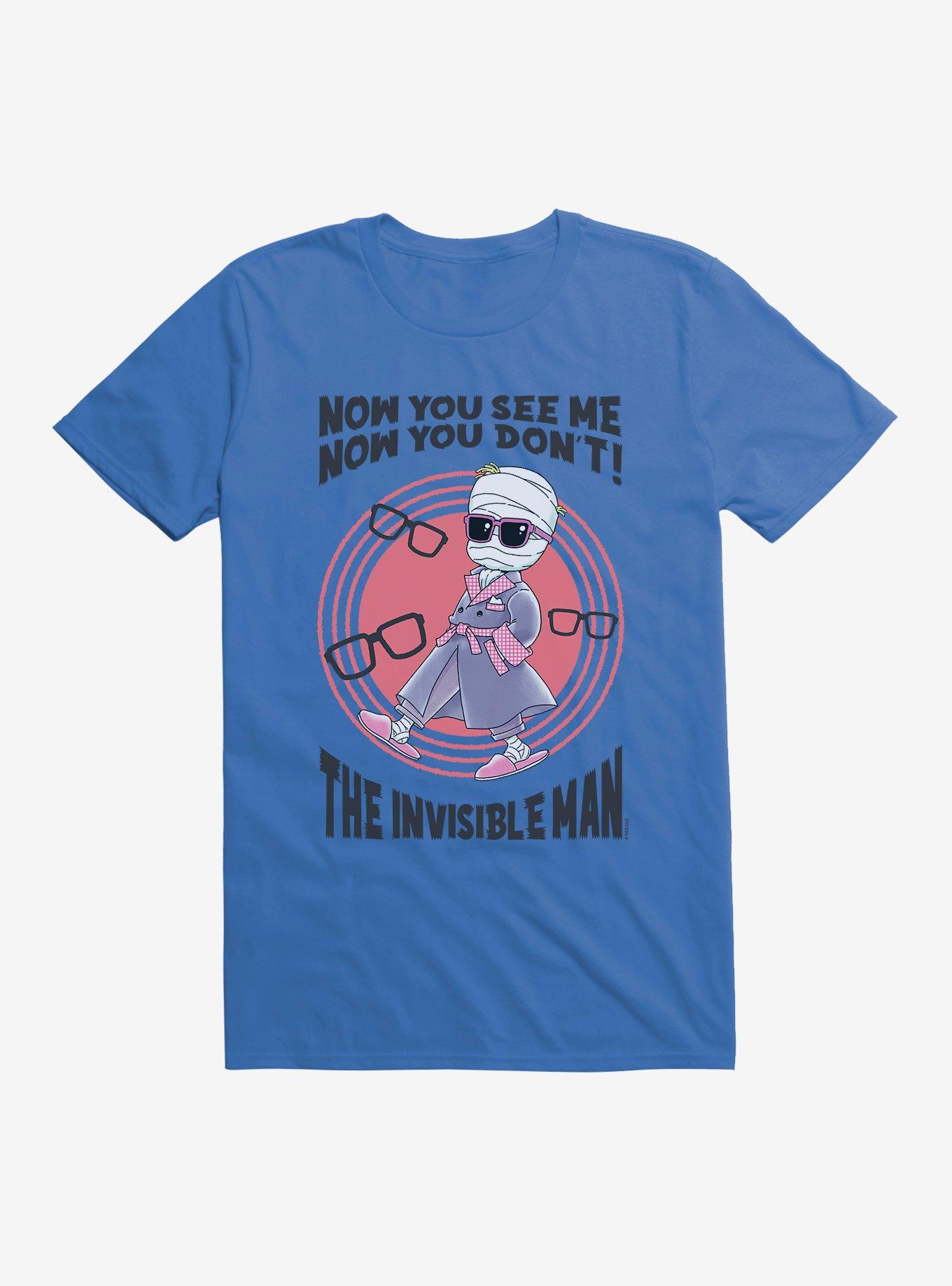 Universal Anime Monsters Invisible Man T-Shirt, ROYAL, hi-res