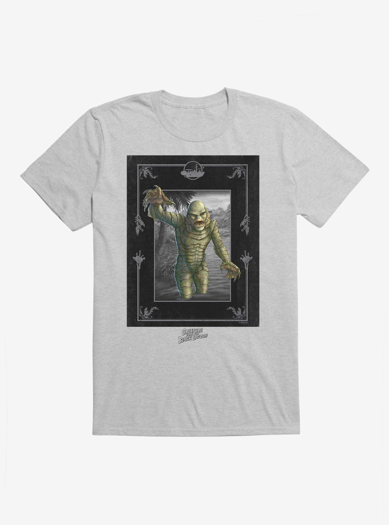 Universal Monsters Creature From The Black Lagoon Out The Water T-Shirt, SPORT GRAY, hi-res