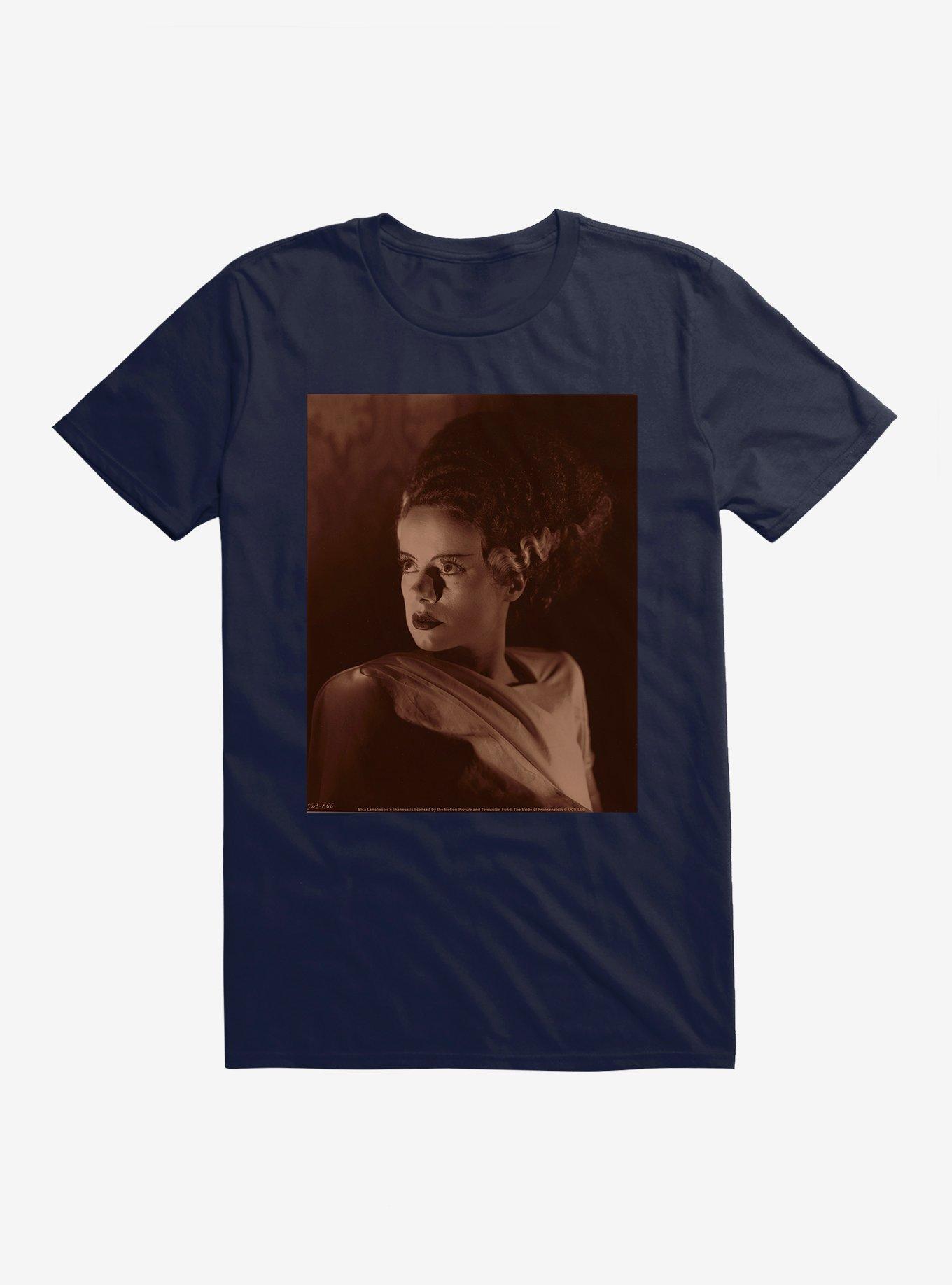 Universal Monsters Bride Of Frankenstein Movie Frame T-Shirt, NAVY, hi-res
