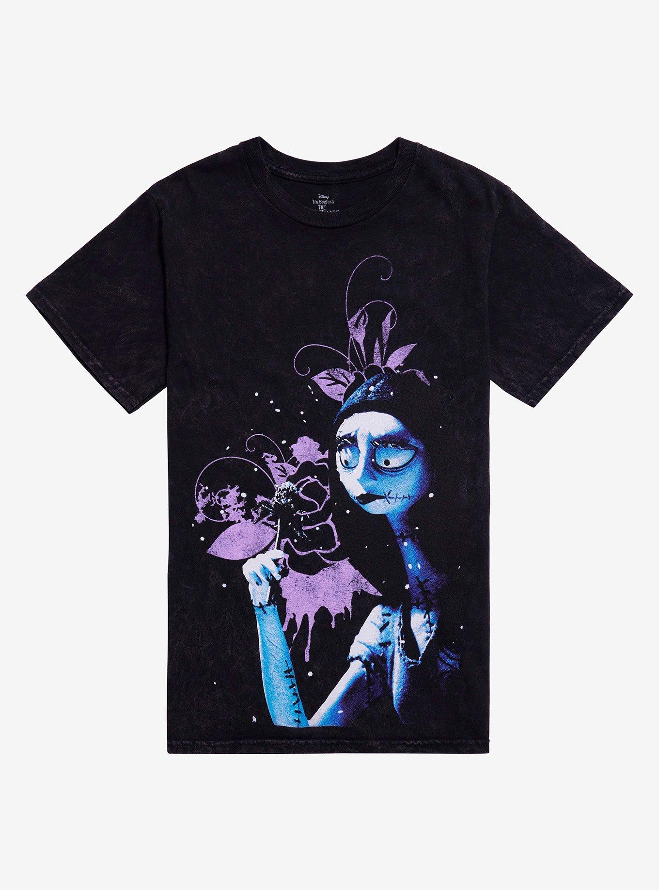 The Nightmare Before Christmas Jack & Sally Wash Boyfriend Fit Girls T-Shirt