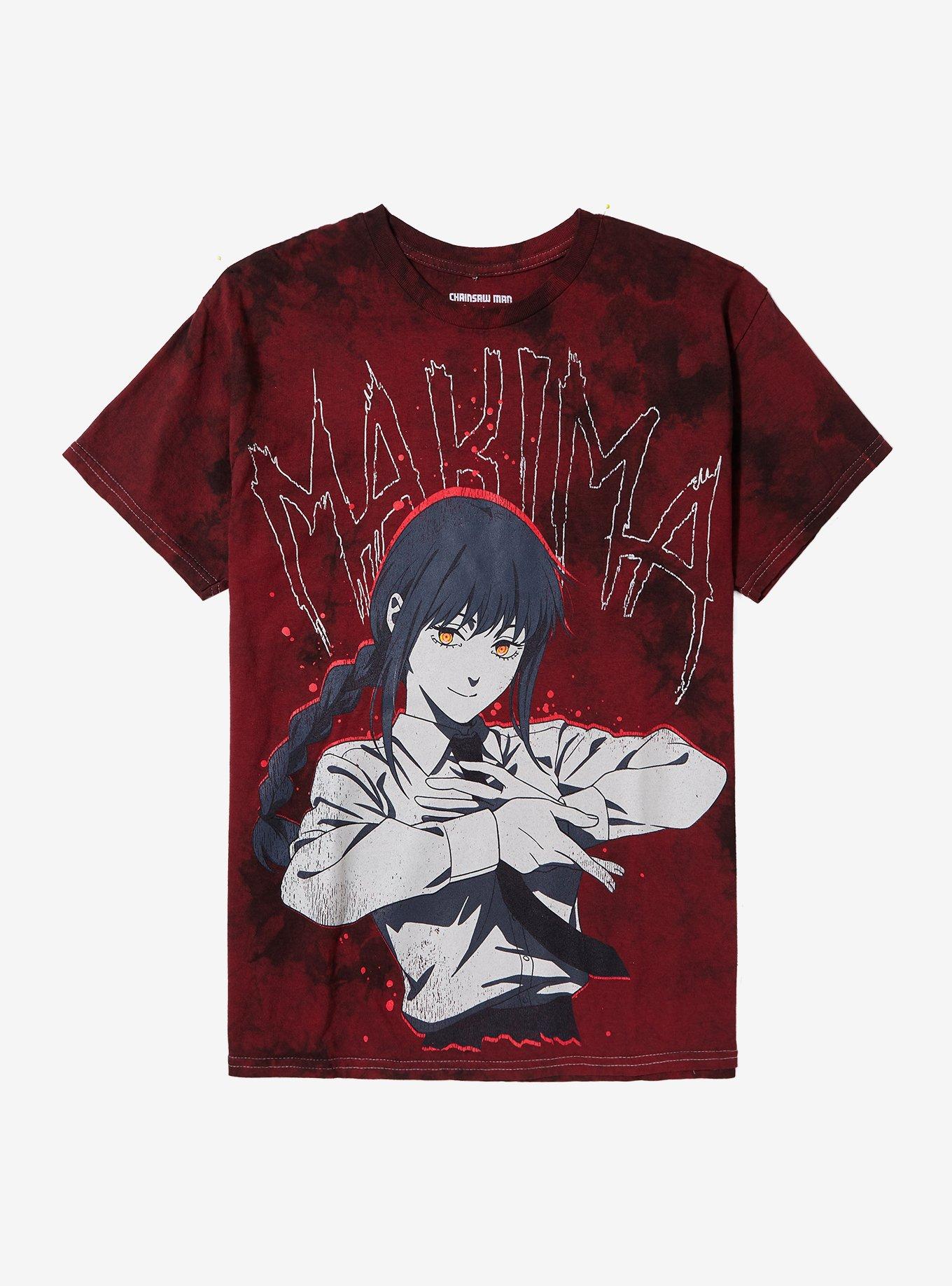 Chainsaw Man Makima Red Tie-Dye T-Shirt | Hot Topic