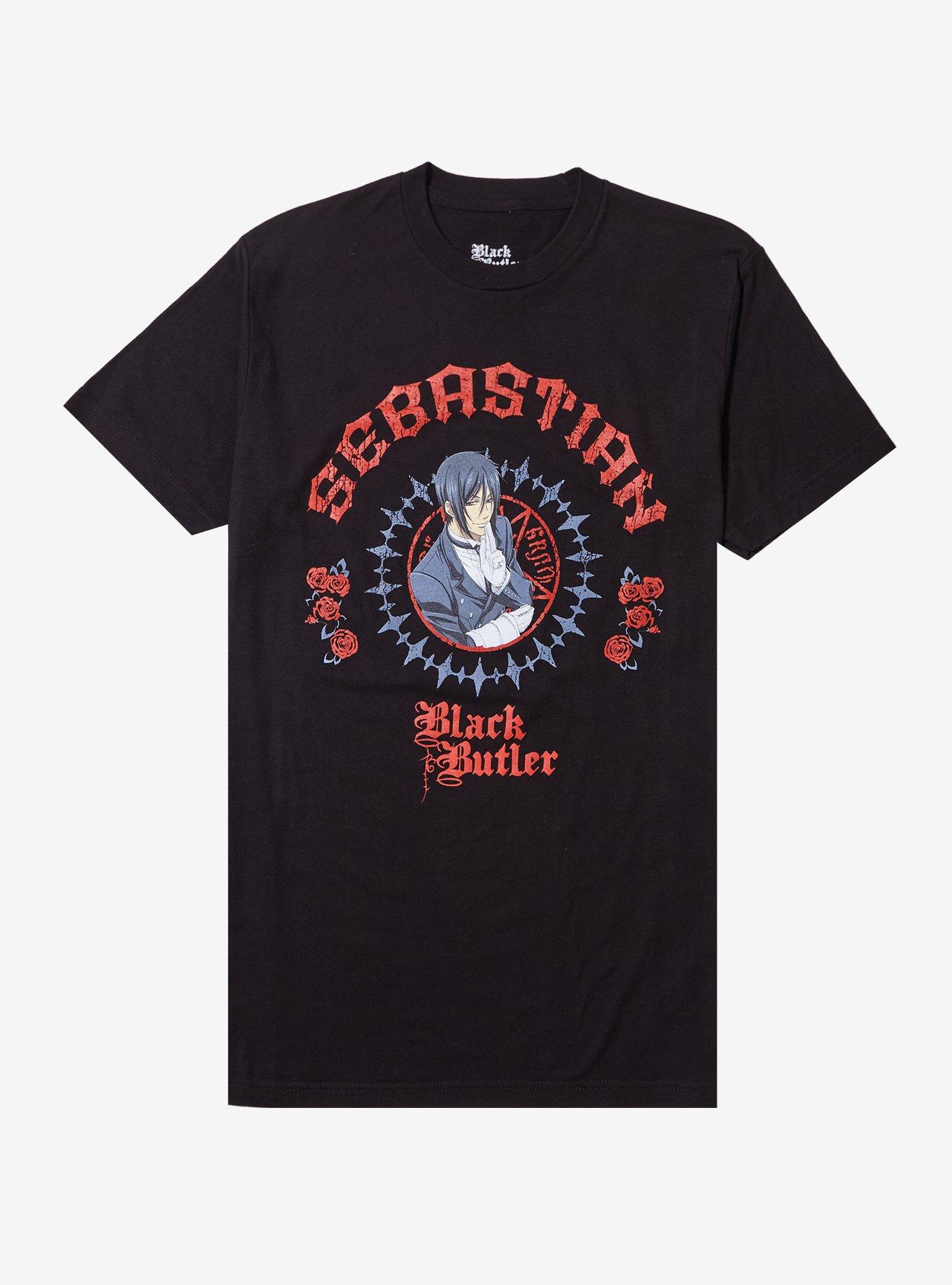 Black Butler Sebastian Rose T-Shirt