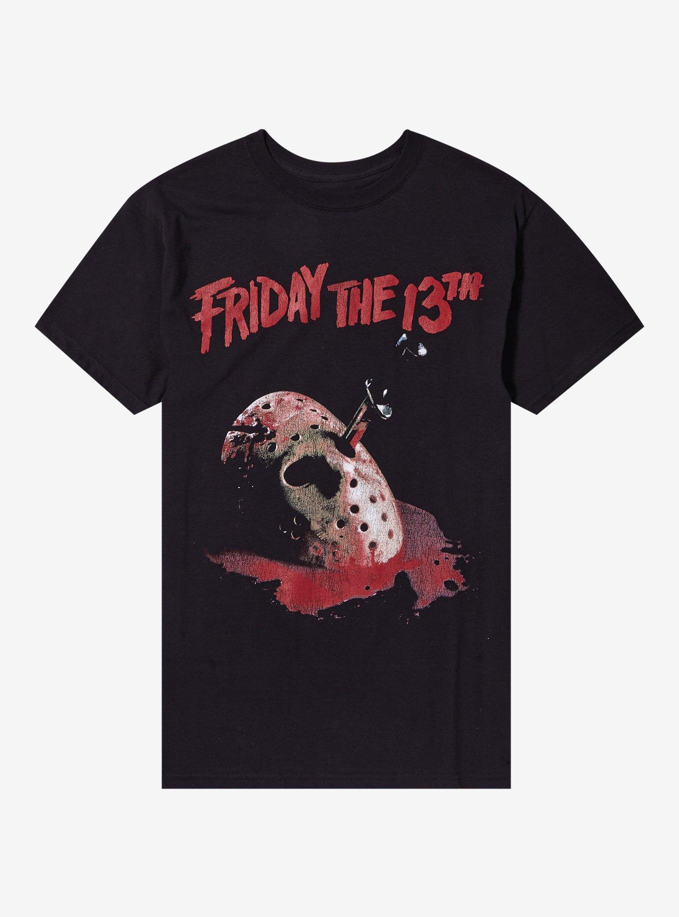 Friday The 13th Poster T-Shirt, BLACK, hi-res