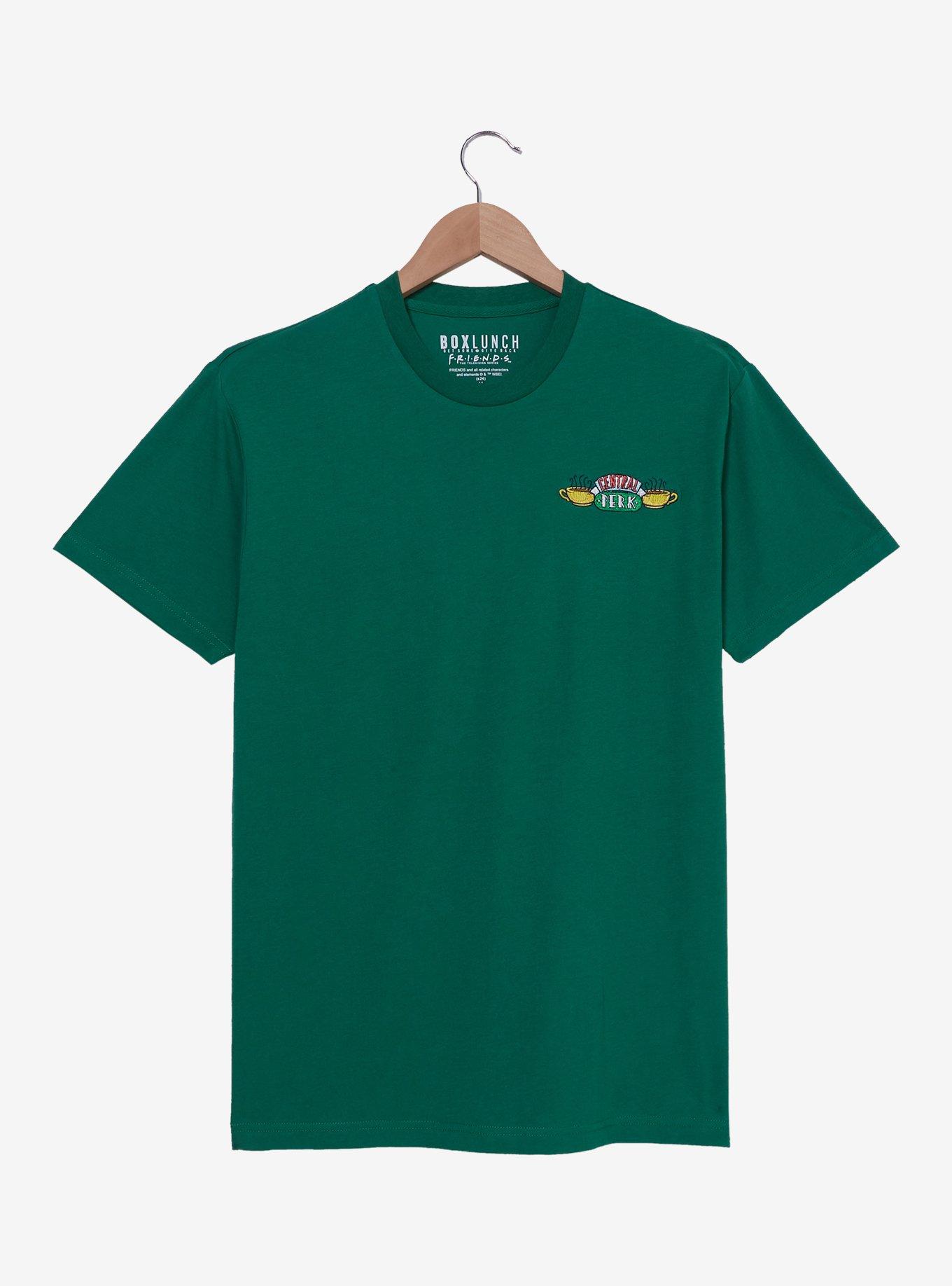 Friends Central Perk Embroidered T-Shirt - BoxLunch Exclusive, DARK GREEN, hi-res