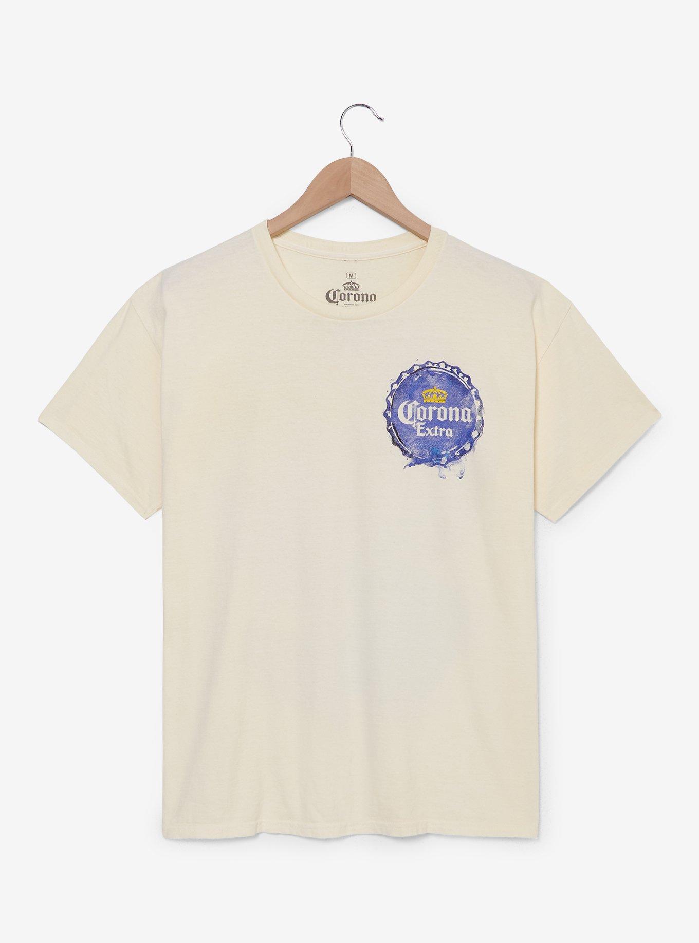 Corona Extra Lime Watercolor T-Shirt — BoxLunch Exclusive, NATURAL, hi-res