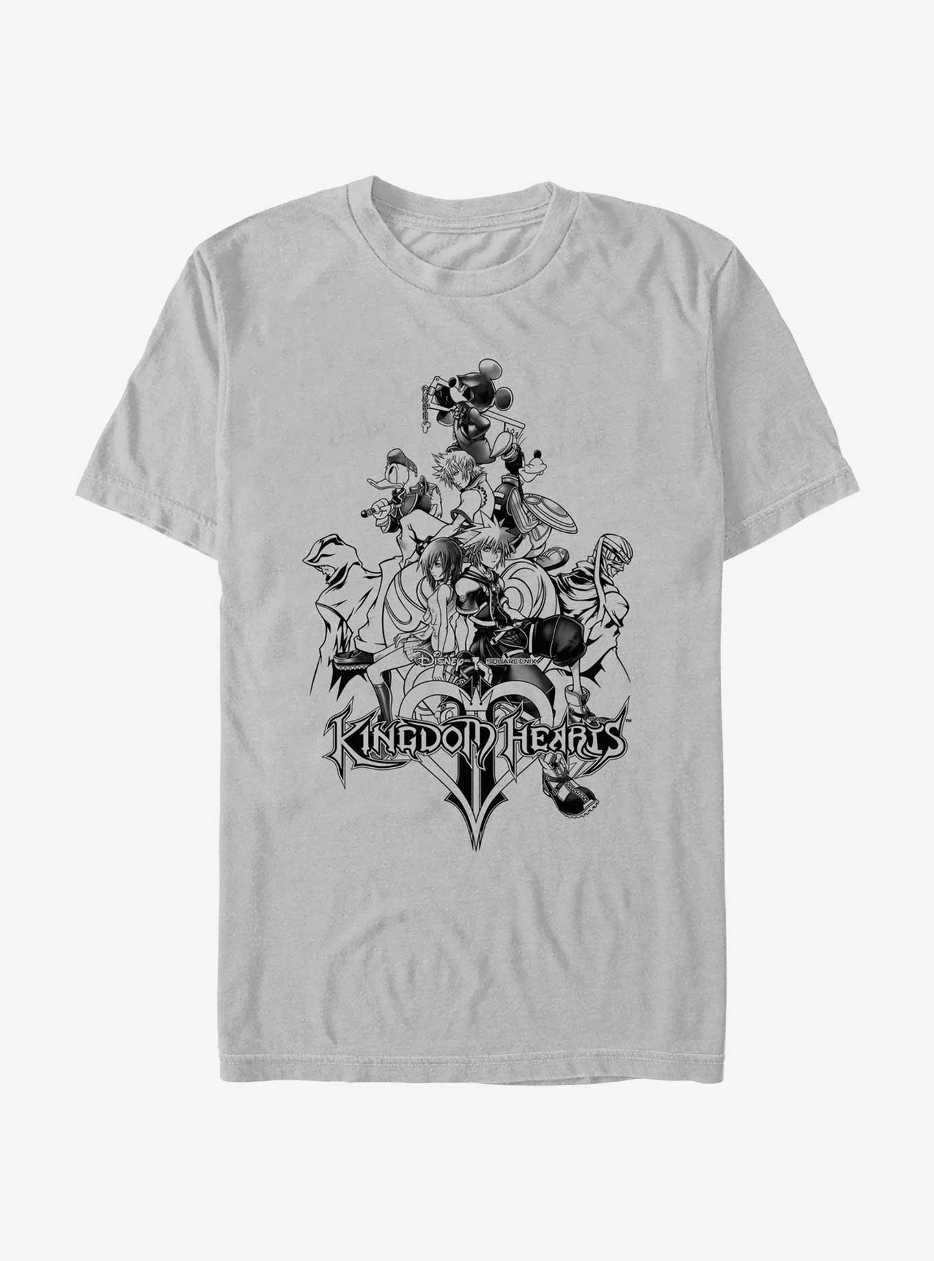 Disney Kingdom Hearts Black Cover T-Shirt, , hi-res