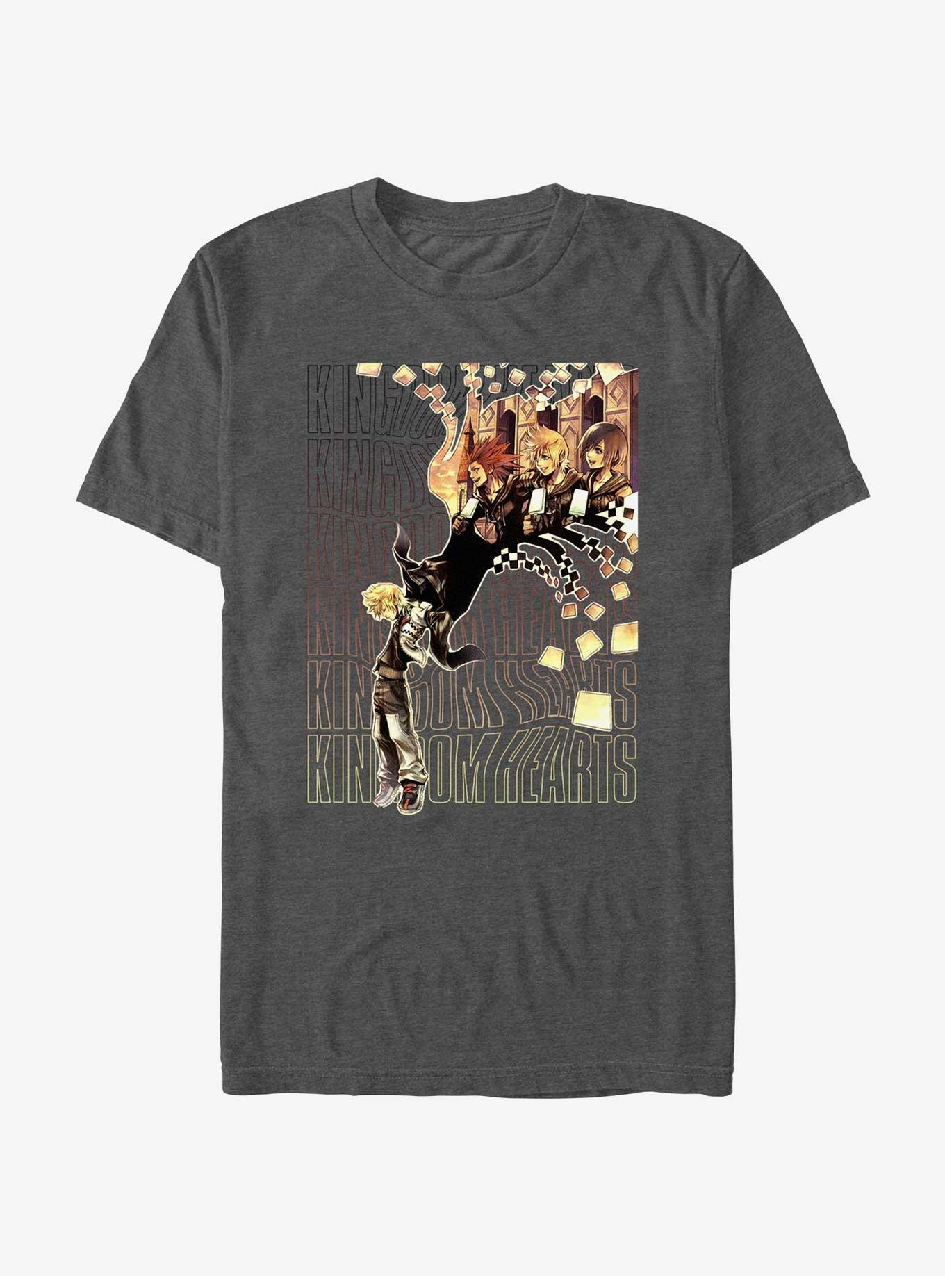 Disney Kingdom Hearts Checker Fade T-Shirt