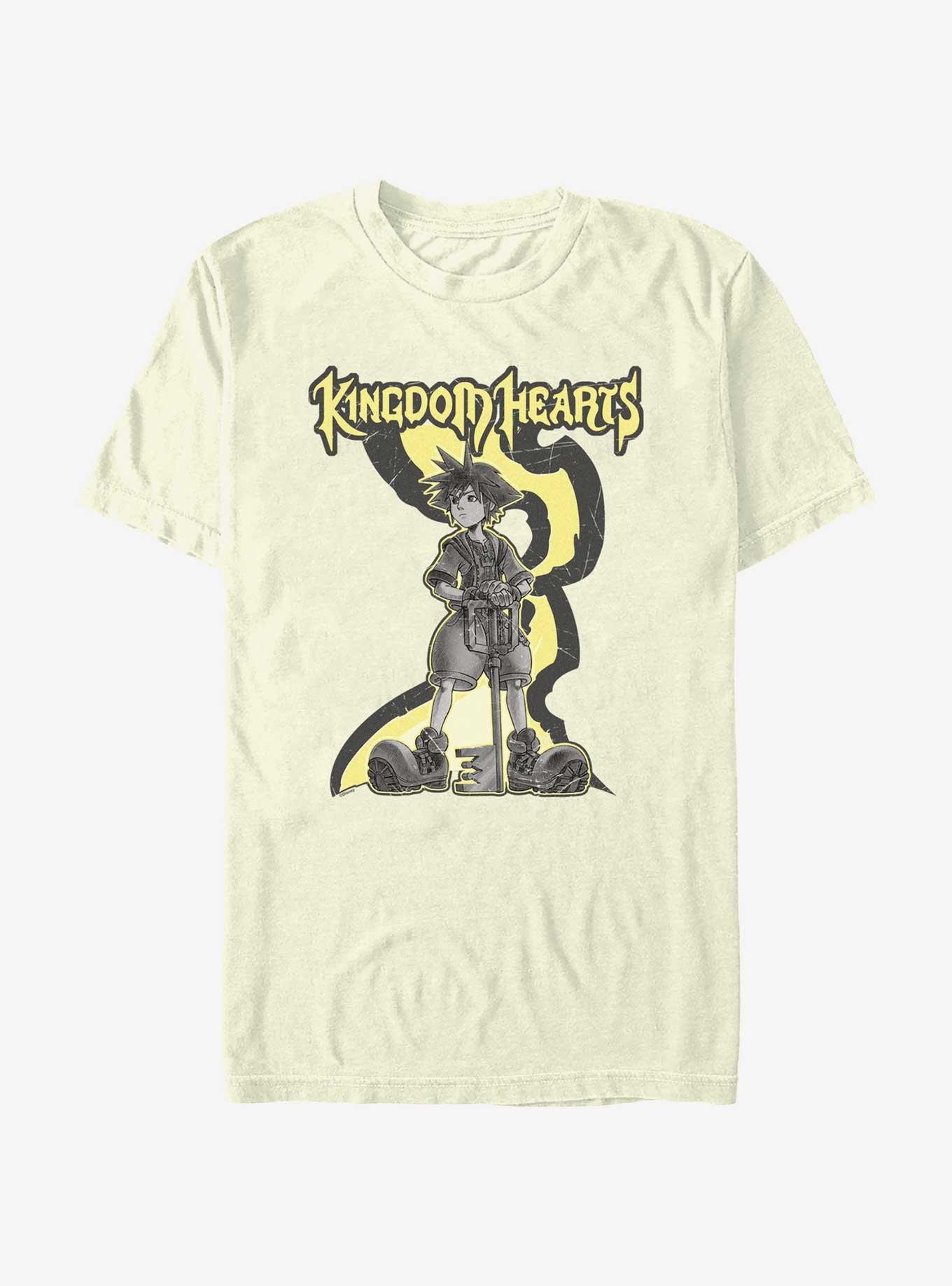 Disney Kingdom Hearts Sora Standing T-Shirt, NATURAL, hi-res