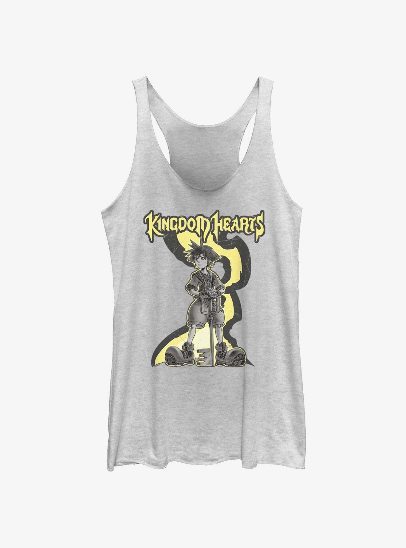 Disney Kingdom Hearts Sora Standing Girls Tank, WHITE HTR, hi-res