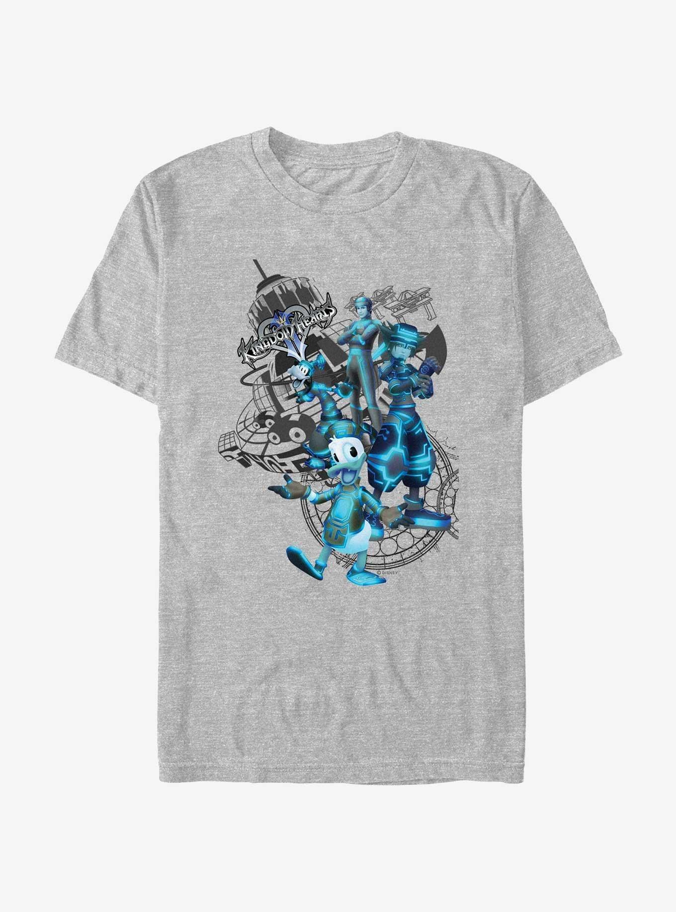 Disney Kingdom Hearts Tronix T-Shirt, ATH HTR, hi-res