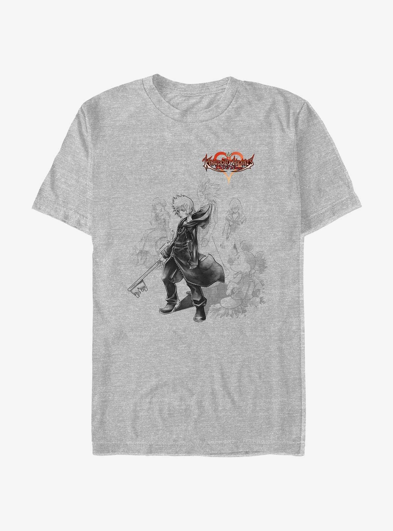 Disney Kingdom Hearts Red Hearted T-Shirt, ATH HTR, hi-res